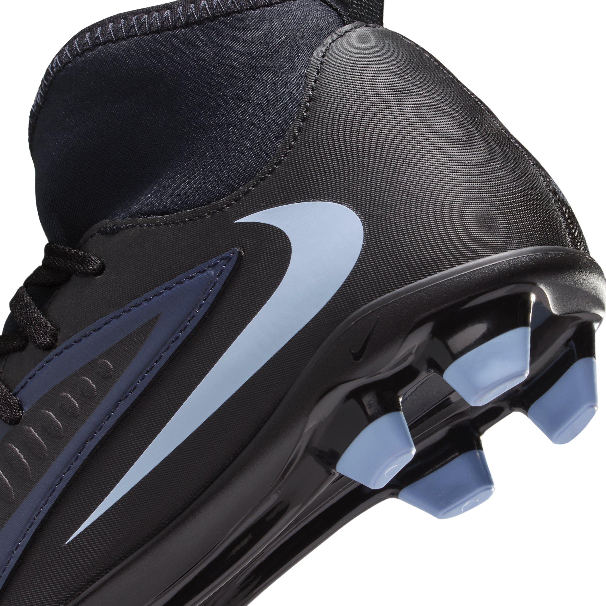Nike Jr. Phantom 6 High Club MG Grade School Kids' "Black/Black" Soccer Cleat