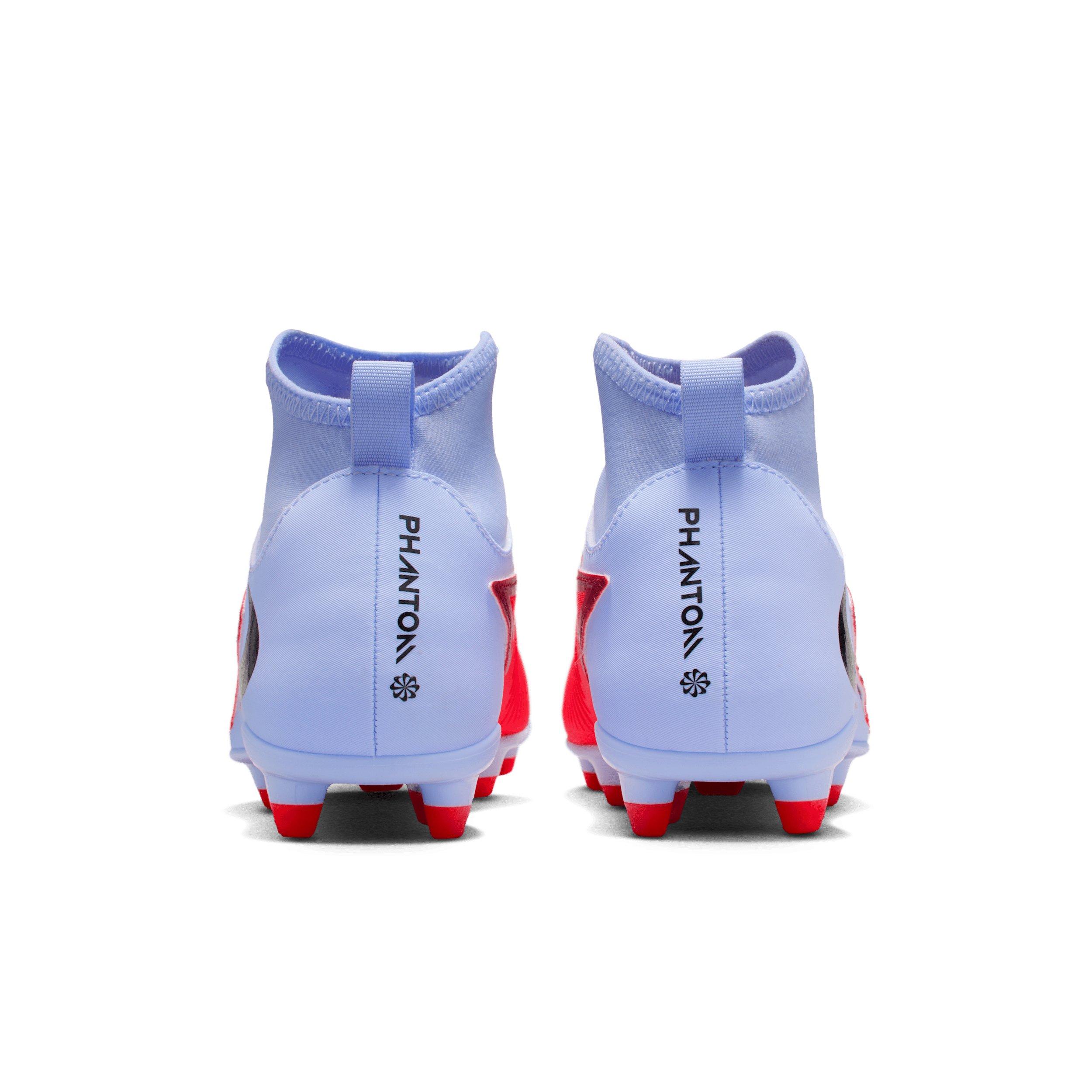 Nike Jr. Phantom 6 High Club MG Grade School Kids' "Royal Tint/Bright Crimson" Soccer Cleat