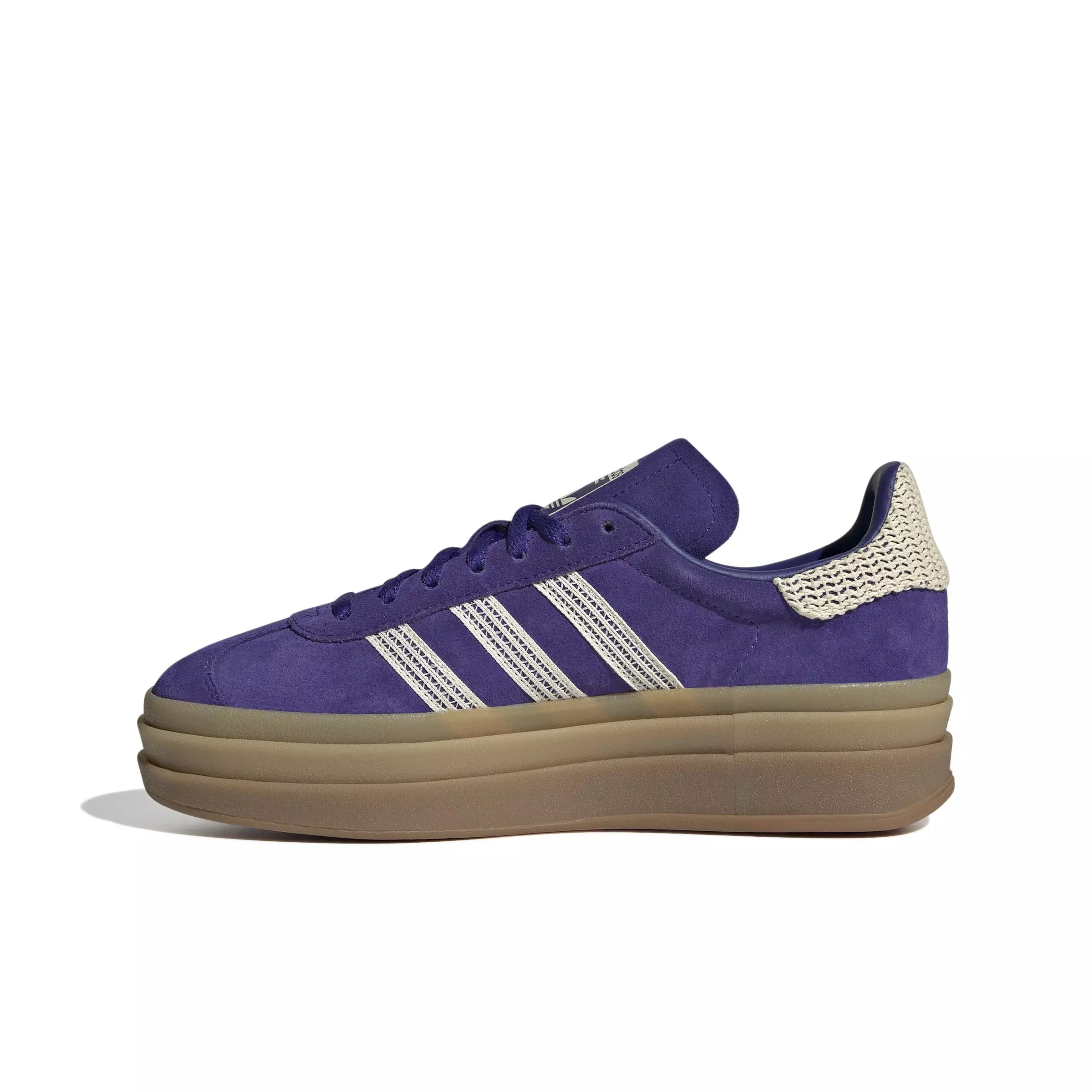 adidas Originals Gazelle Bold "Collegiate Purple/Wonder White/Gold Metallic" Women's Shoe - PURPLE/WHITE/GOLD