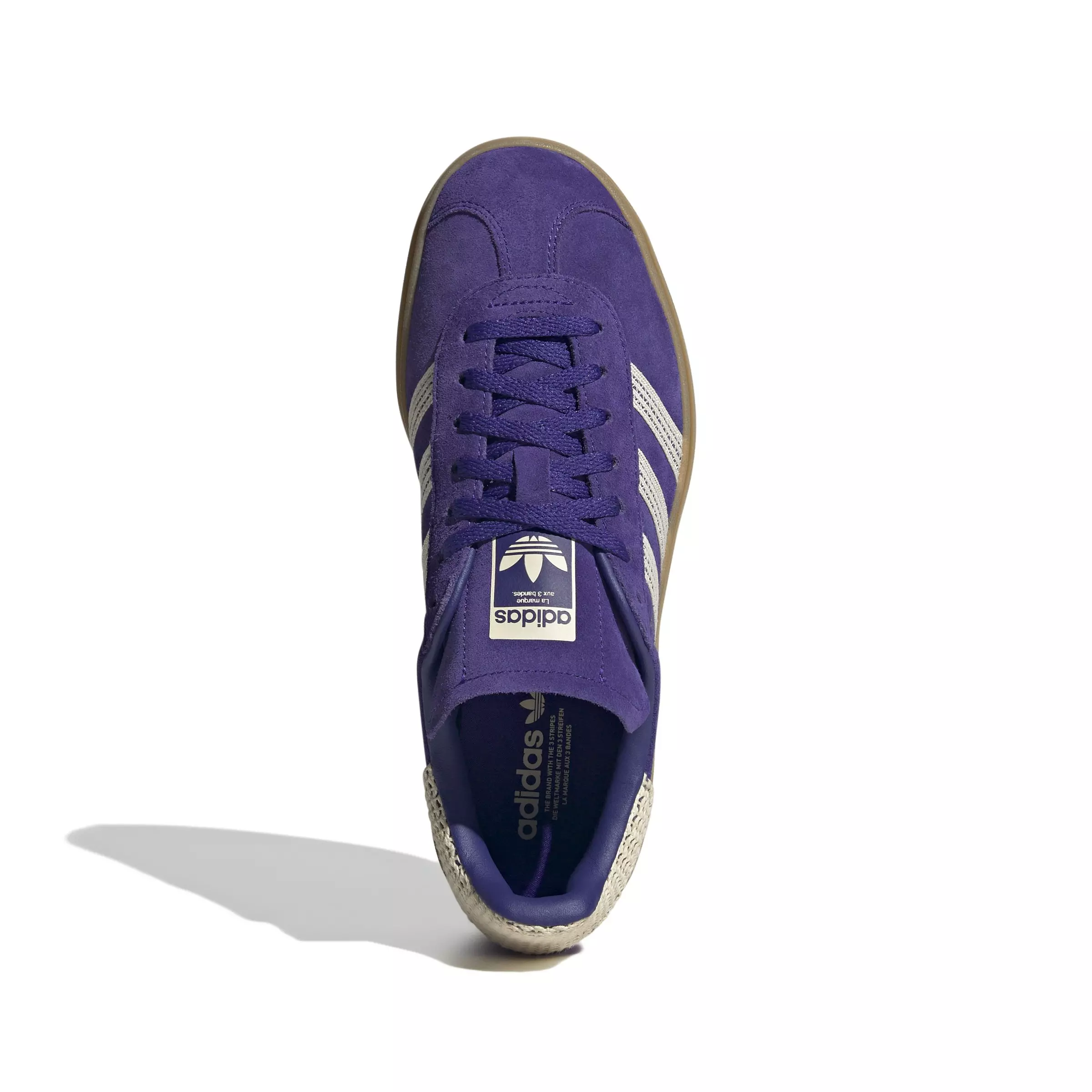 adidas Originals Gazelle Bold "Collegiate Purple/Wonder White/Gold Metallic" Women's Shoe - PURPLE/WHITE/GOLD