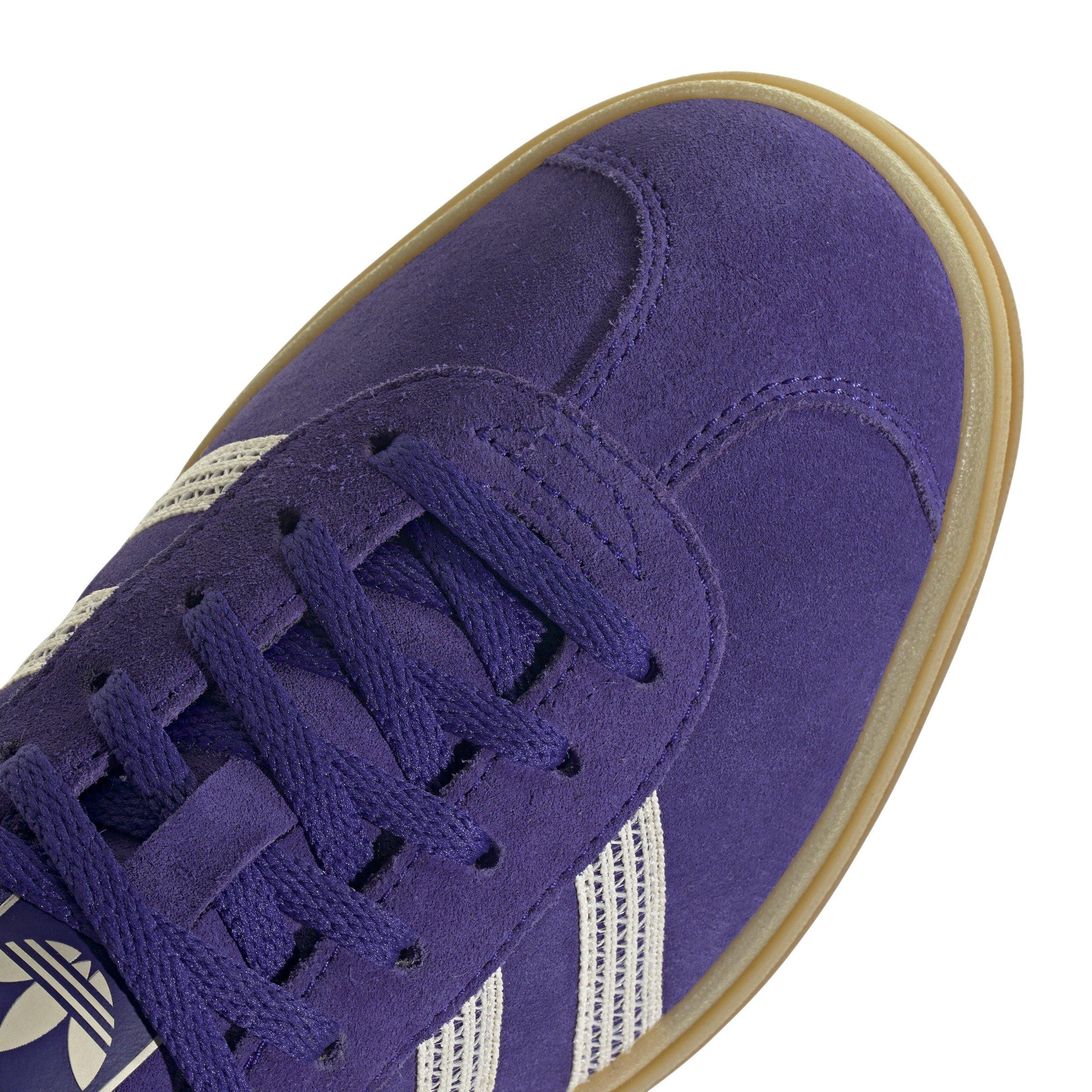 adidas Originals Gazelle Bold "Collegiate Purple/Wonder White/Gold Metallic" Women's Shoe - PURPLE/WHITE/GOLD Thumbnail View 7