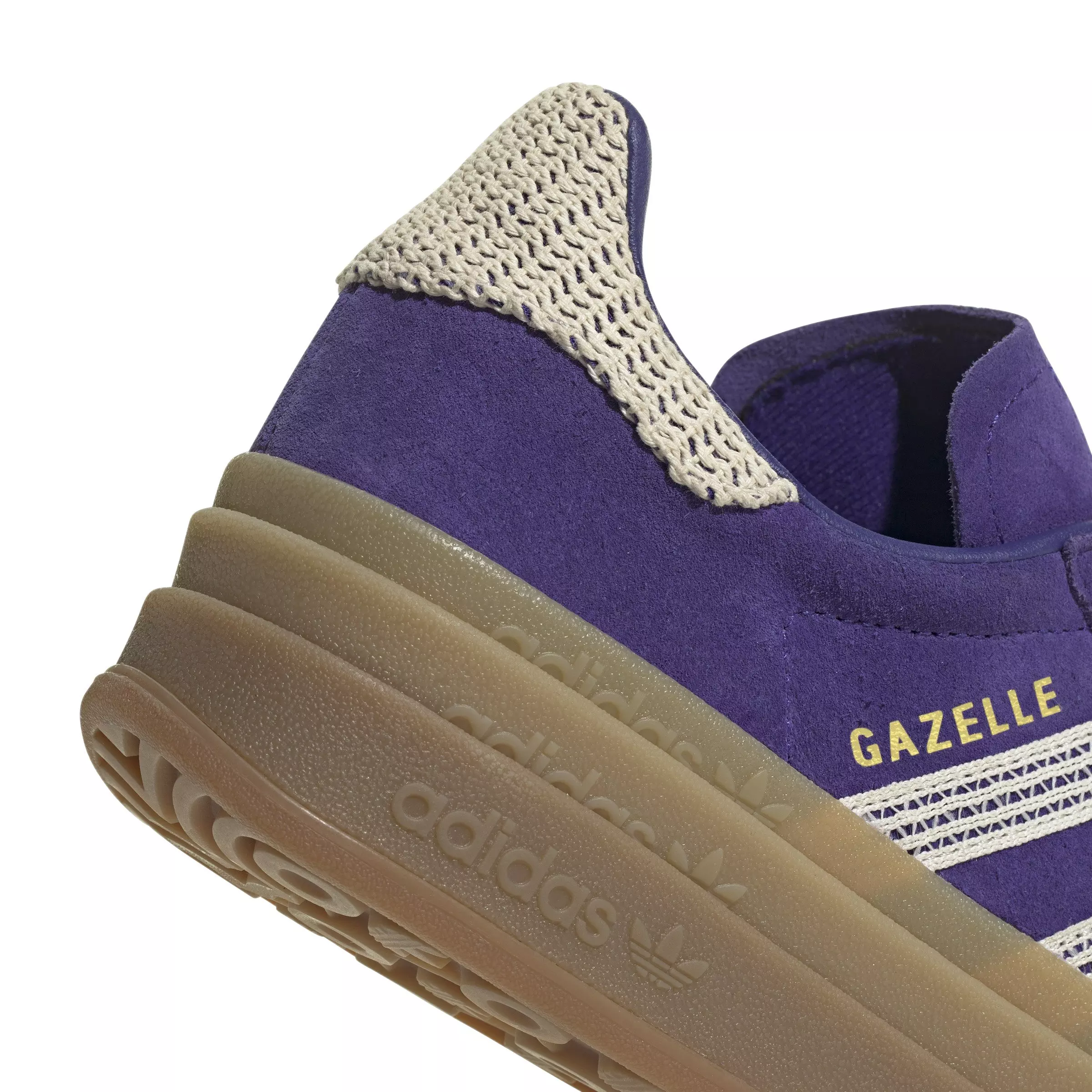 adidas Originals Gazelle Bold "Collegiate Purple/Wonder White/Gold Metallic" Women's Shoe - PURPLE/WHITE/GOLD