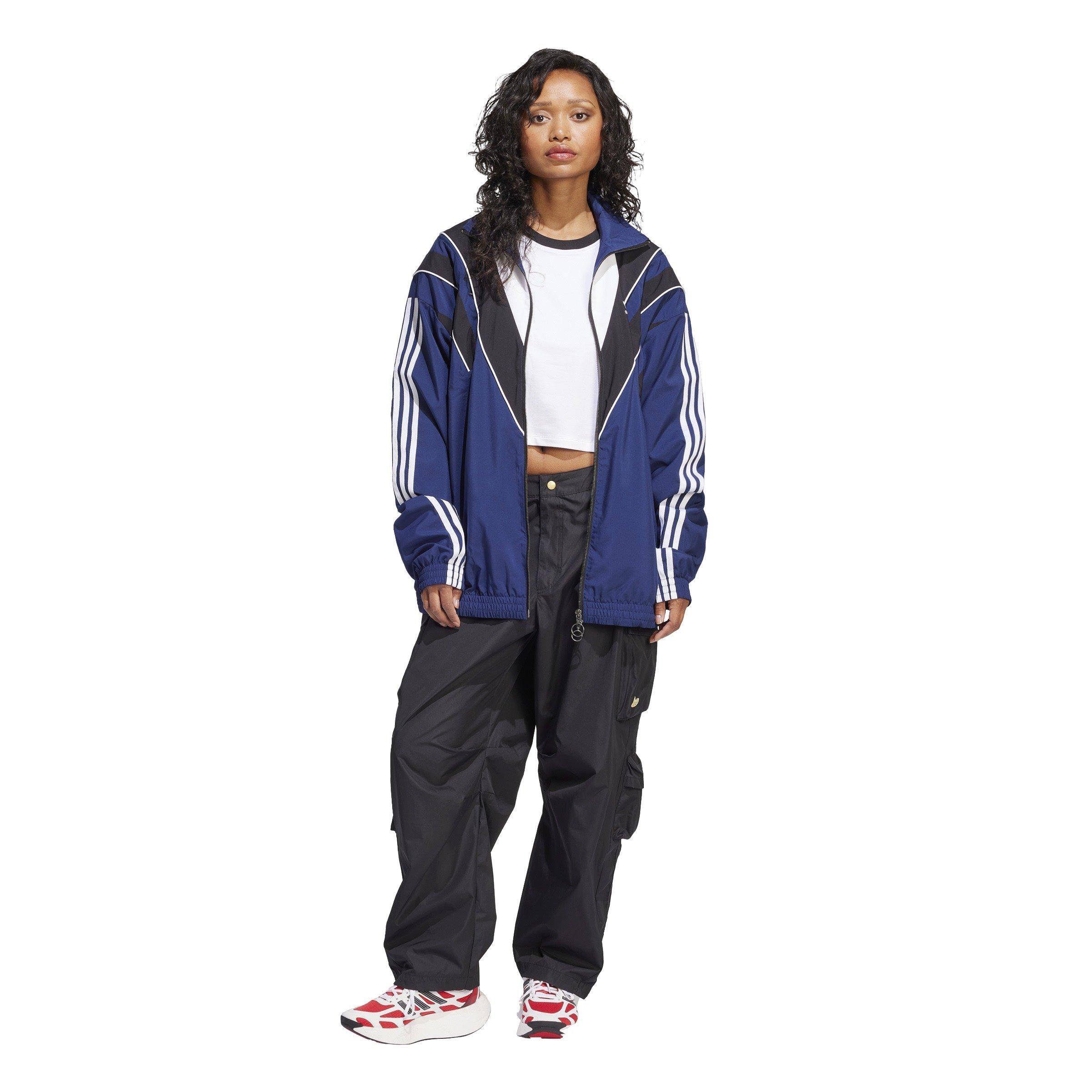 adidas Originals Women's Rasant Cut Line Track Top -Blue