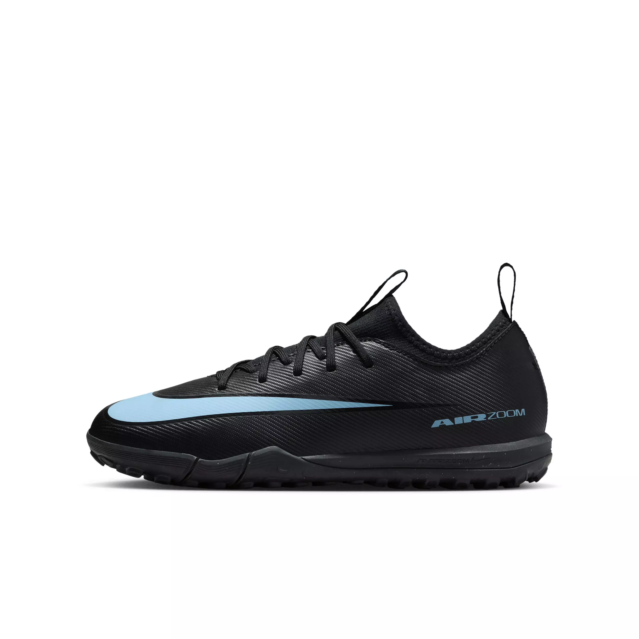 Nike Jr. Mercurial Vapor 16 Academy Turf "Black/Ice Blue" Grade School Kids' Soccer Shoe - BLACK/BLUE