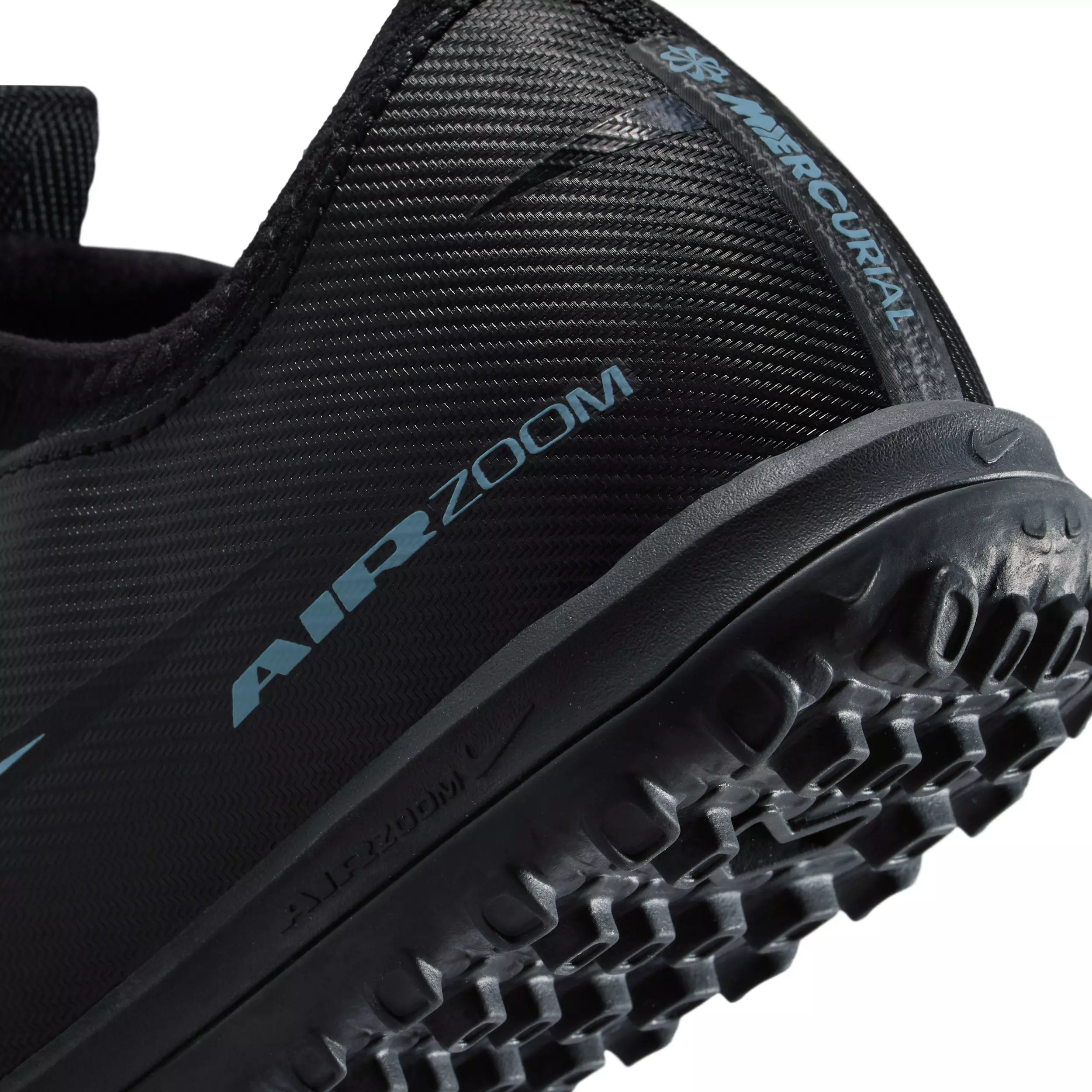 Nike Jr. Mercurial Vapor 16 Academy Turf "Black/Ice Blue" Grade School Kids' Soccer Shoe - BLACK/BLUE