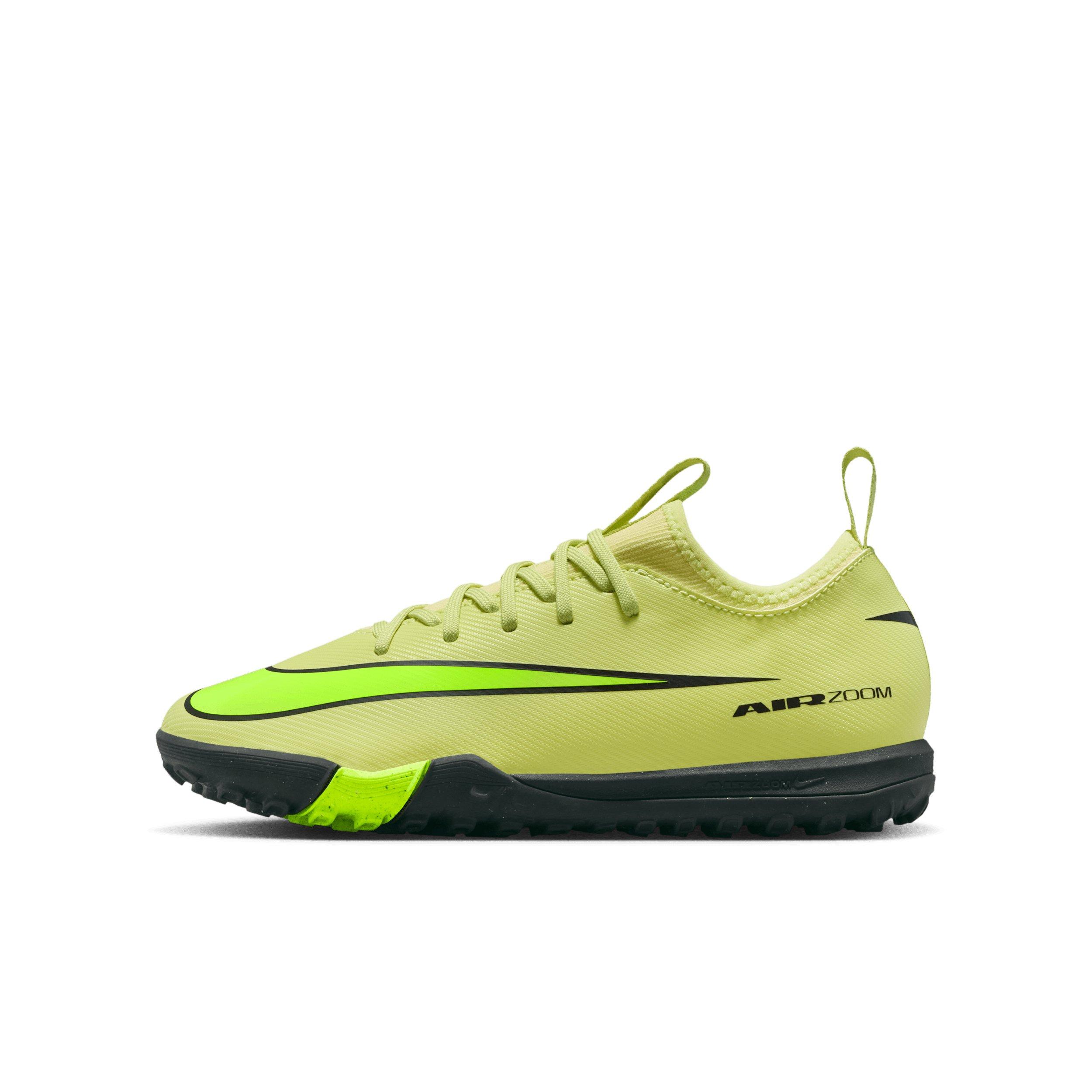 Nike Jr. Mercurial Vapor 16 Academy Turf Grade School Kids' "Limelight/Crimson/Volt" Soccer Shoe