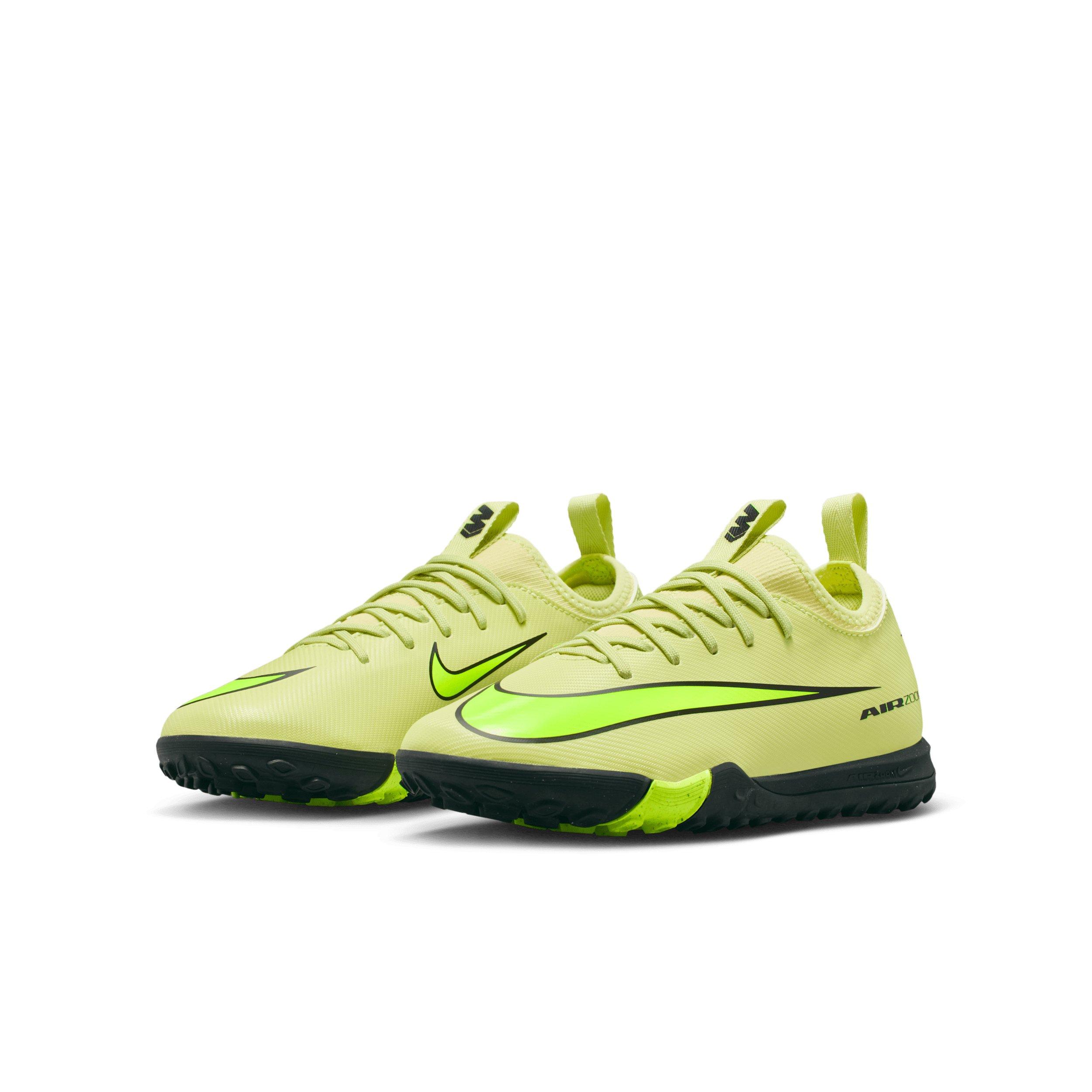Nike Jr. Mercurial Vapor 16 Academy Turf Grade School Kids' "Limelight/Crimson/Volt" Soccer Shoe