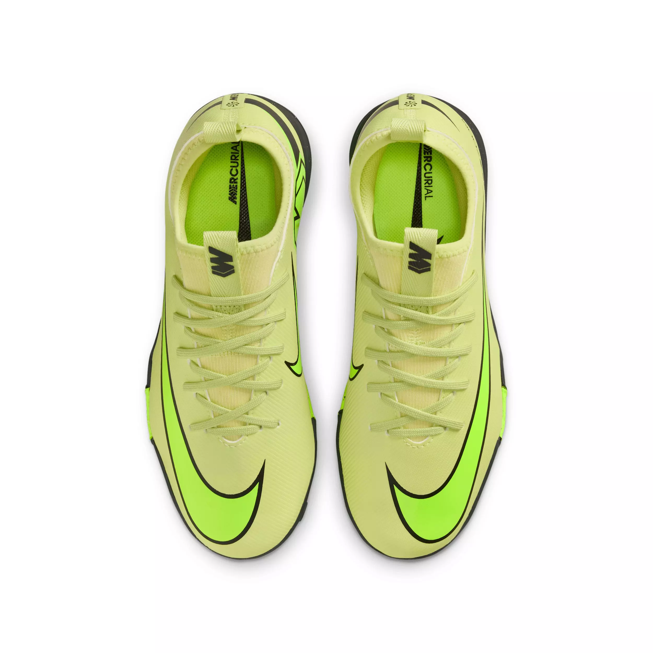 Nike Jr. Mercurial Vapor 16 Academy Turf "Limelight/Crimson/Volt" Grade School Kids' Soccer Shoe - LIMELIGHT/CRIMSON/VOLT