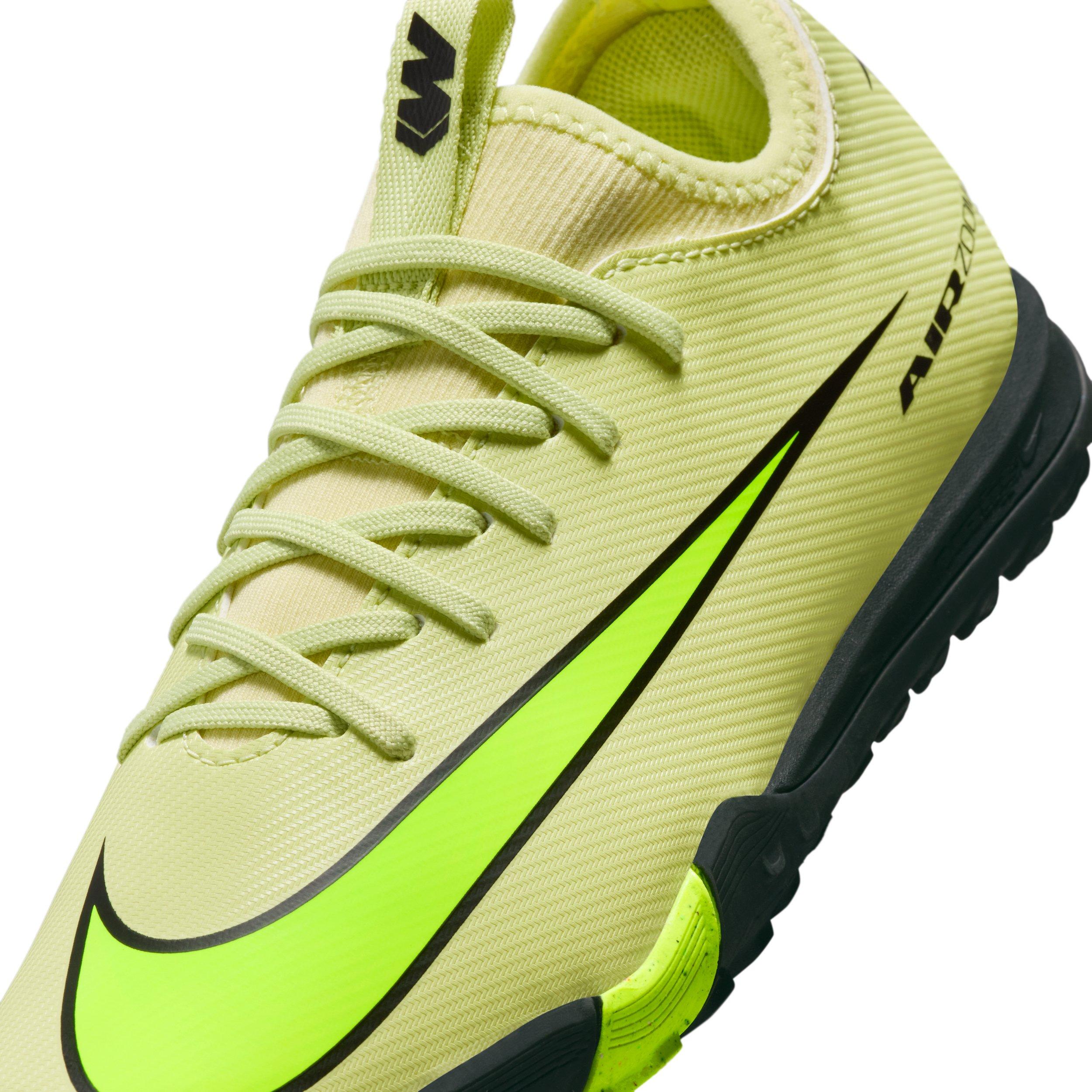 Nike Jr. Mercurial Vapor 16 Academy Turf Grade School Kids' "Limelight/Crimson/Volt" Soccer Shoe