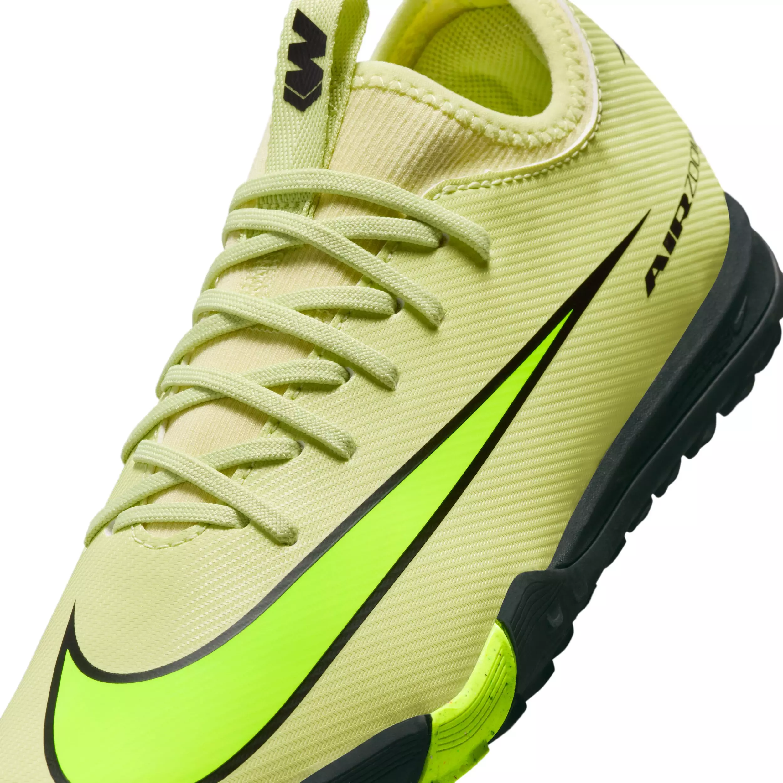 Nike Jr. Mercurial Vapor 16 Academy Turf "Limelight/Crimson/Volt" Grade School Kids' Soccer Shoe - LIMELIGHT/CRIMSON/VOLT