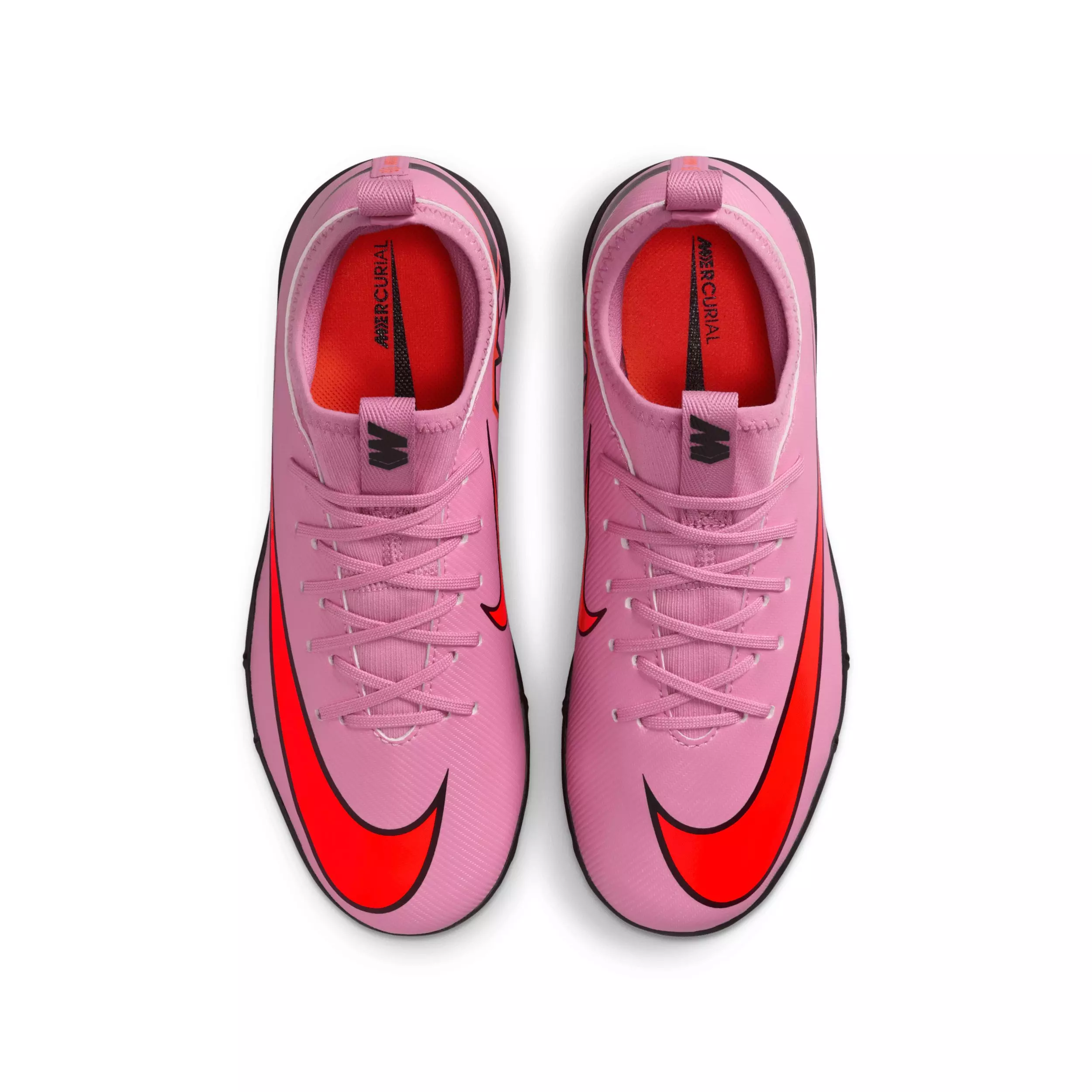 Nike Jr. Mercurial Vapor 16 Academy Turf "Flamingo/Crimson/Black" Grade School Kids' Soccer Shoe - FLAMINGO/CRIMSON/BLACK