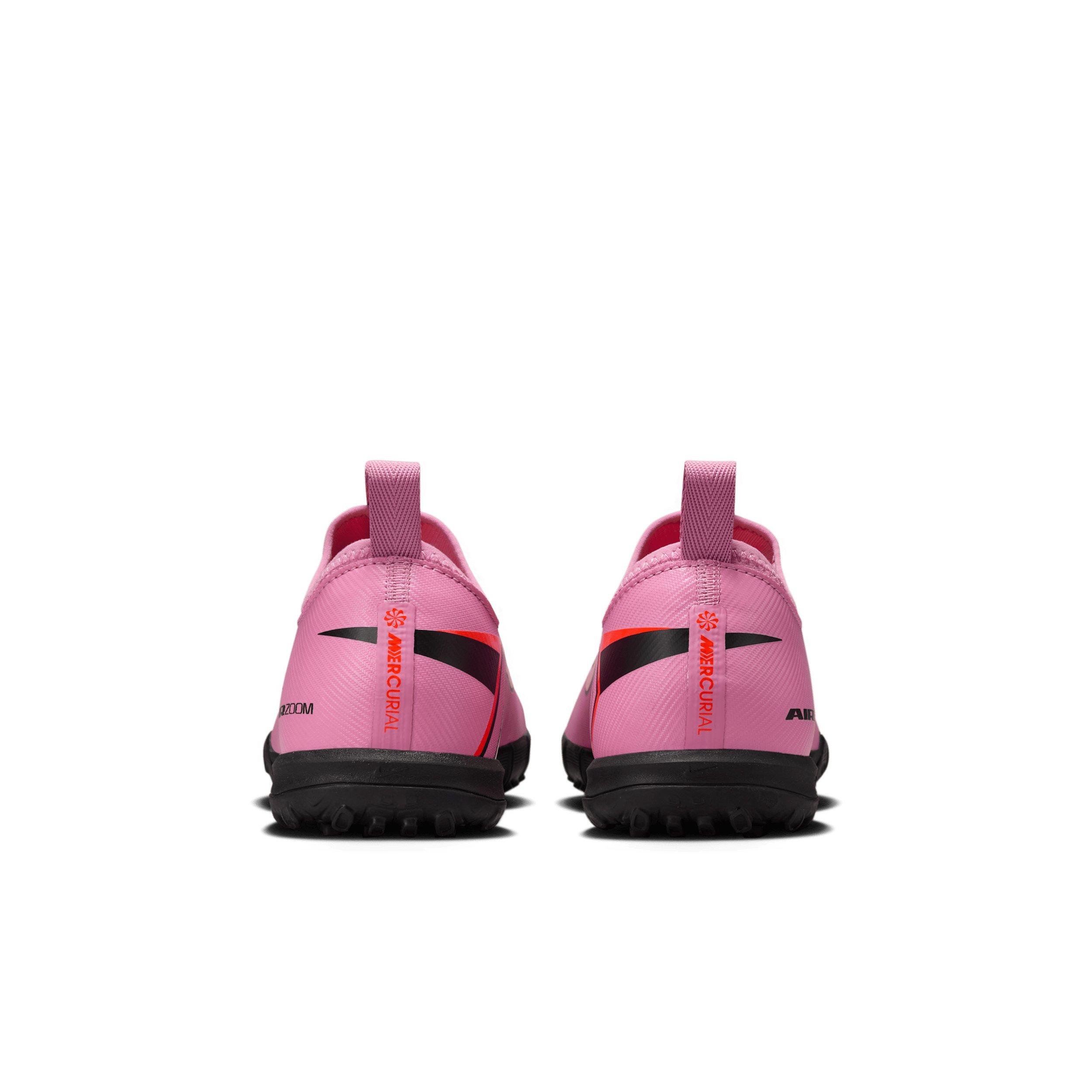 Nike Jr. Mercurial Vapor 16 Academy Turf Grade School Kids' "Flamingo/Crimson/Black" Soccer Shoe