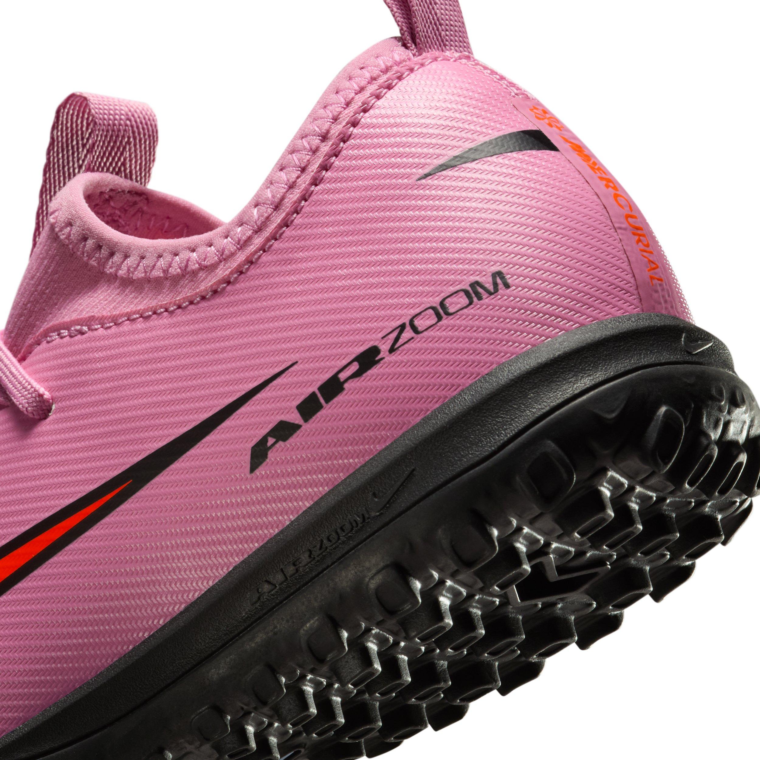 Nike Jr. Mercurial Vapor 16 Academy Turf Grade School Kids' "Flamingo/Crimson/Black" Soccer Shoe