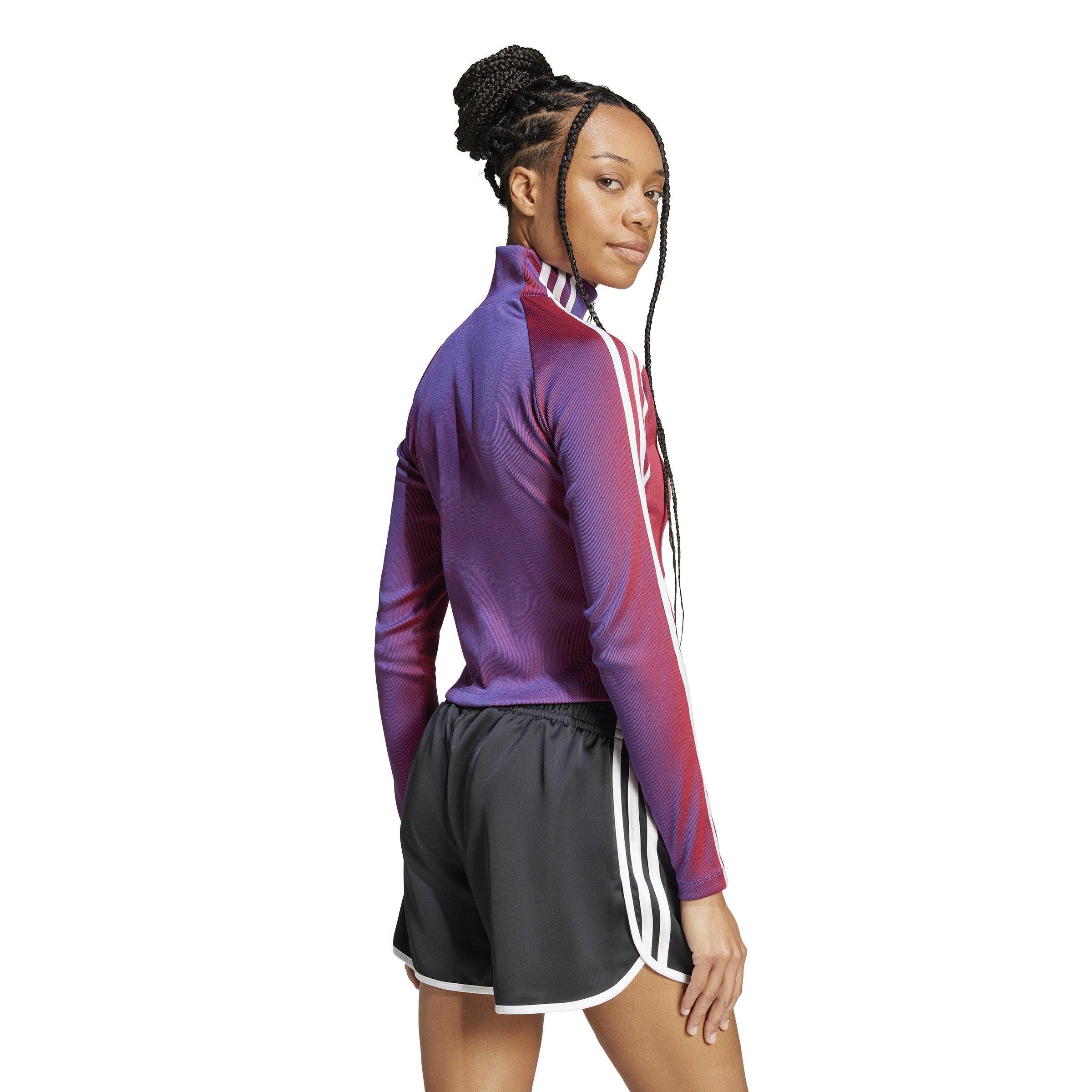 adidas Originals Women's Rasant Rib Full-Zip Long Sleeve Top