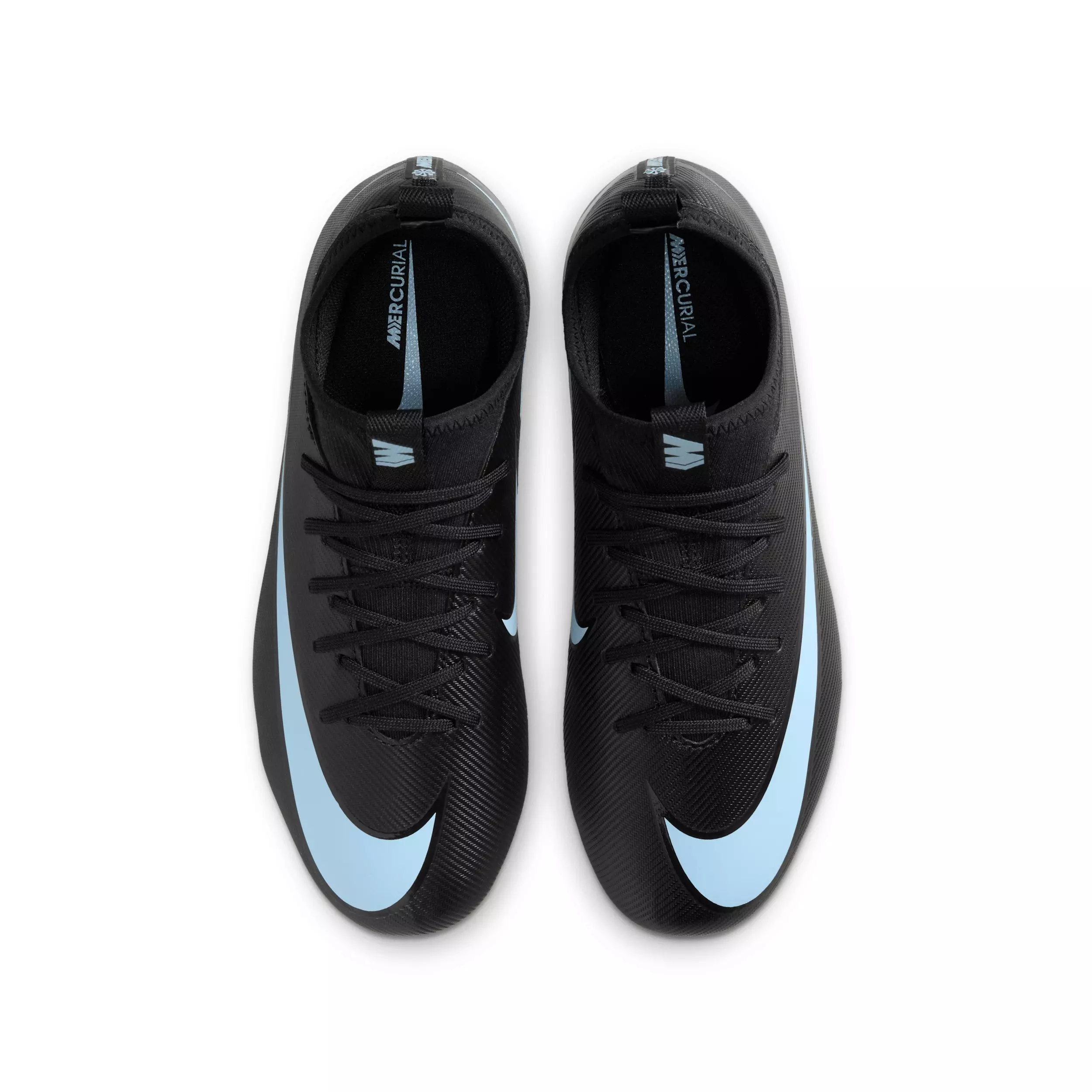 Nike Jr. Mercurial Vapor 16 Academy FG "Black/Ice Blue" Grade School Kids' Soccer Cleat - BLACK/BLUE