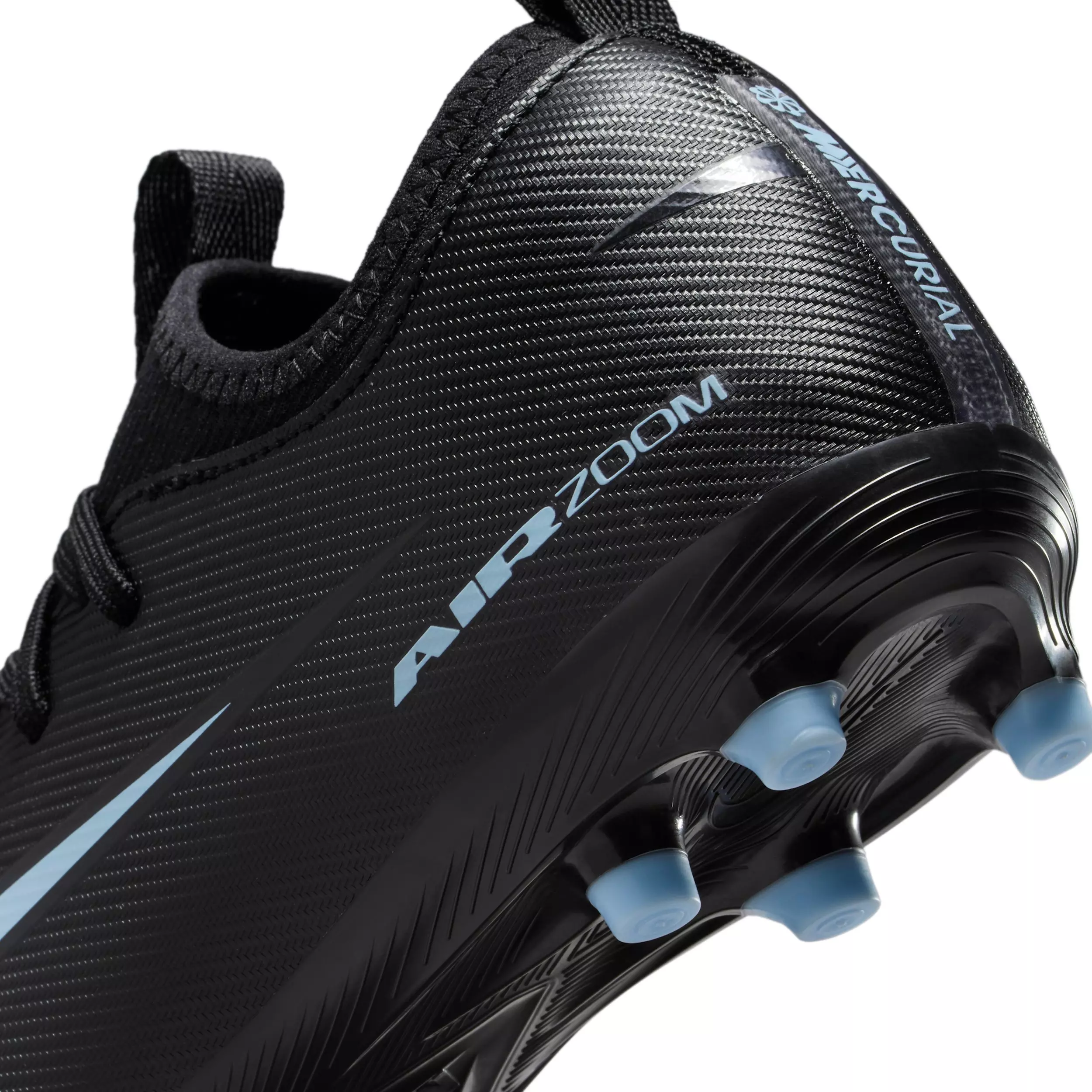 Nike Jr. Mercurial Vapor 16 Academy FG "Black/Ice Blue" Grade School Kids' Soccer Cleat - BLACK/BLUE