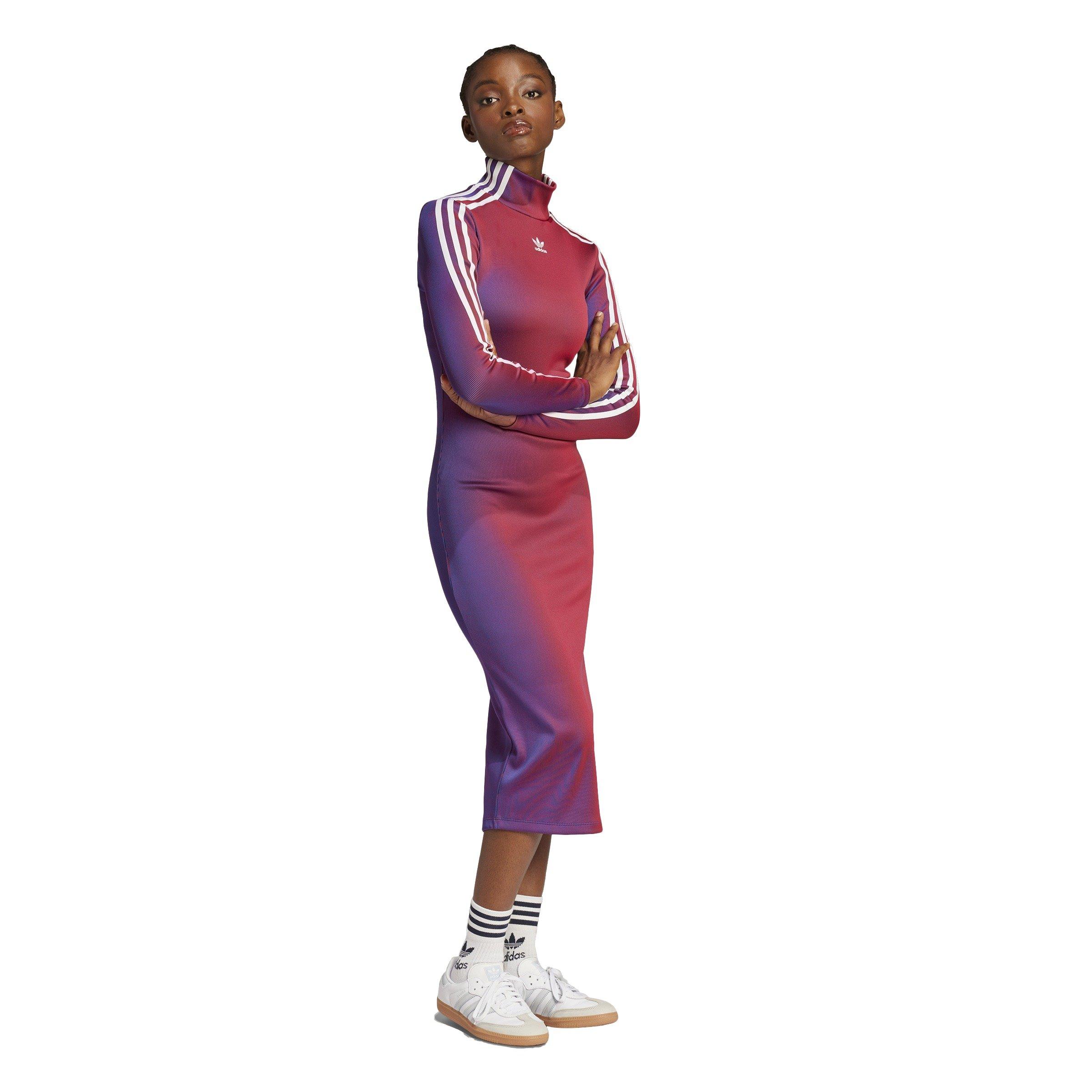 adidas Originals Rasant Rib Women's Multicolor Long Sleeve Dress