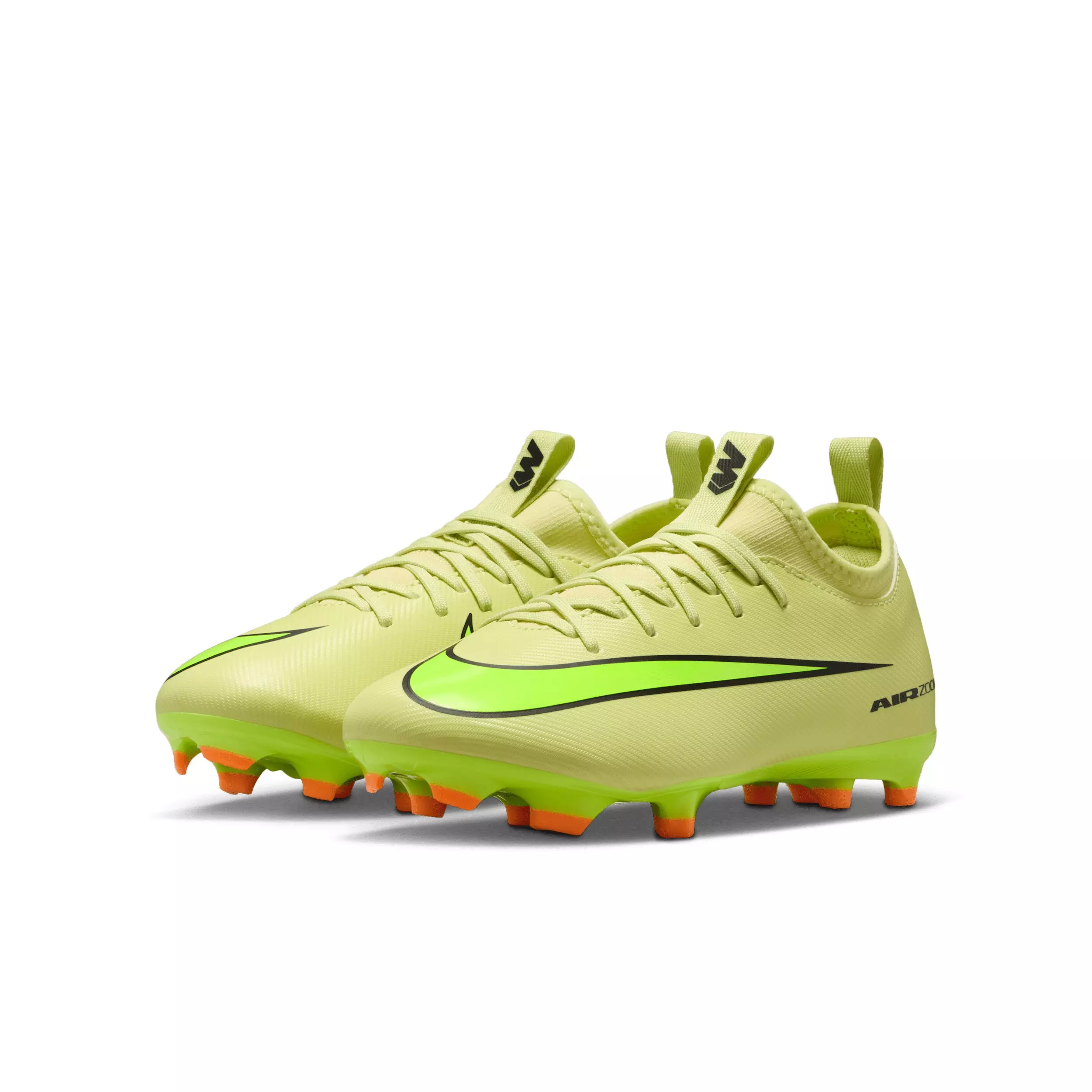 Nike Jr. Mercurial Vapor 16 Academy FG "Limelight/Crimson/Volt" Grade School Kids' Soccer Cleat - LIMELIGHT/CRIMSON/VOLT