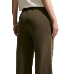 Nike Women's Studio Fleece Med-Weight Mid Rise Wide-Leg Pants - Dk Hazel - DK HAZEL