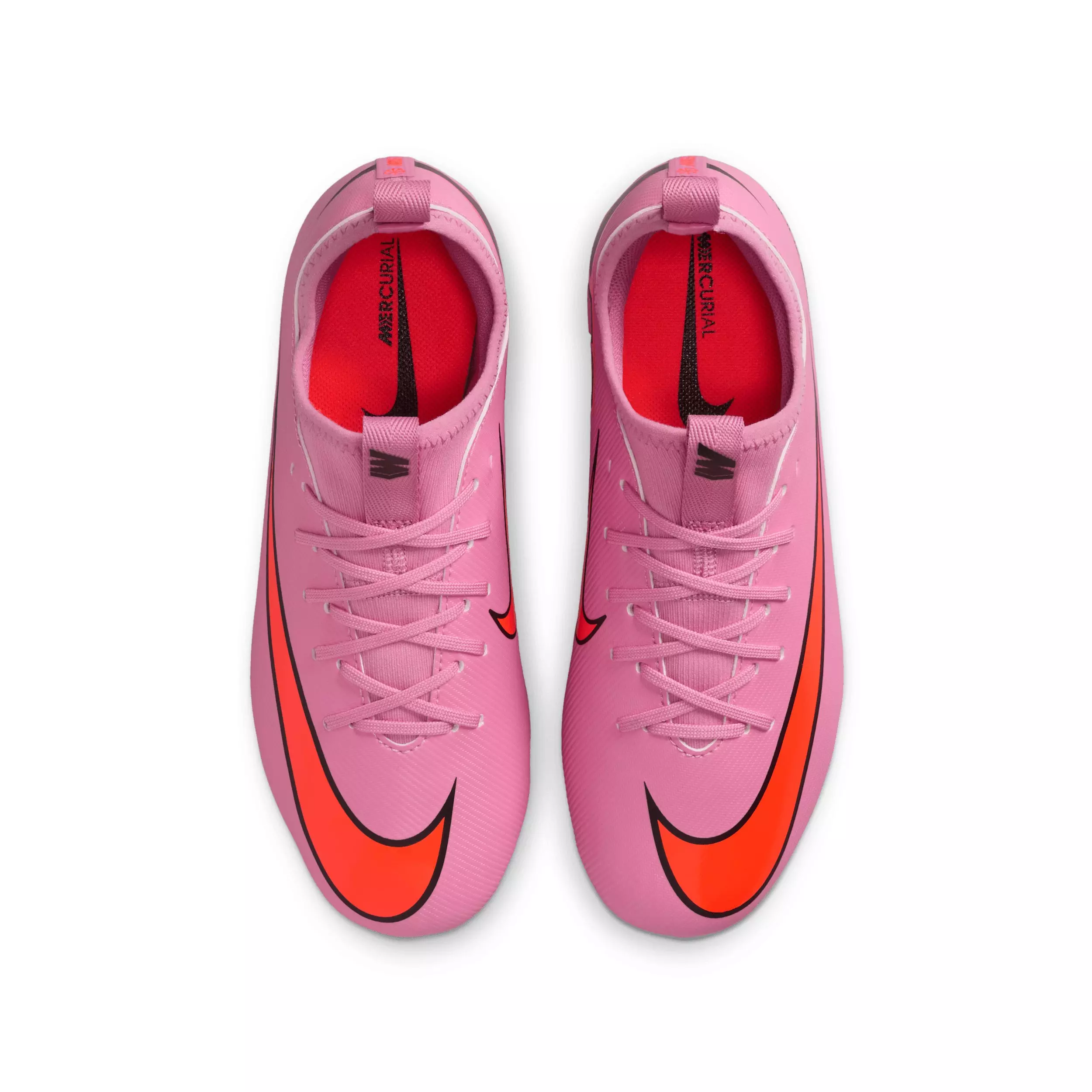 Nike Jr. Mercurial Vapor 16 Academy FG "Flamingo/Crimson/Black" Grade School Kids' Soccer Cleat - FLAMINGO/CRIMSON/BLACK