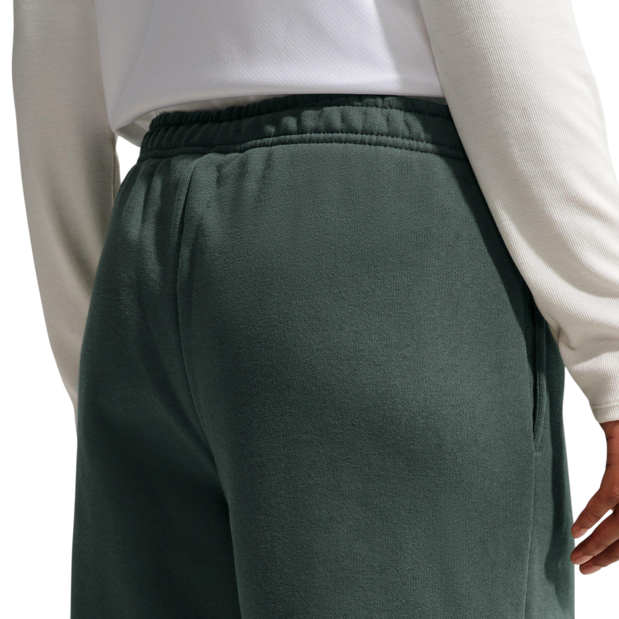 Nike Women's Studio Fleece Med-Weight Mid Rise Wide-Leg Pants - Camo Green - CAMO GREEN