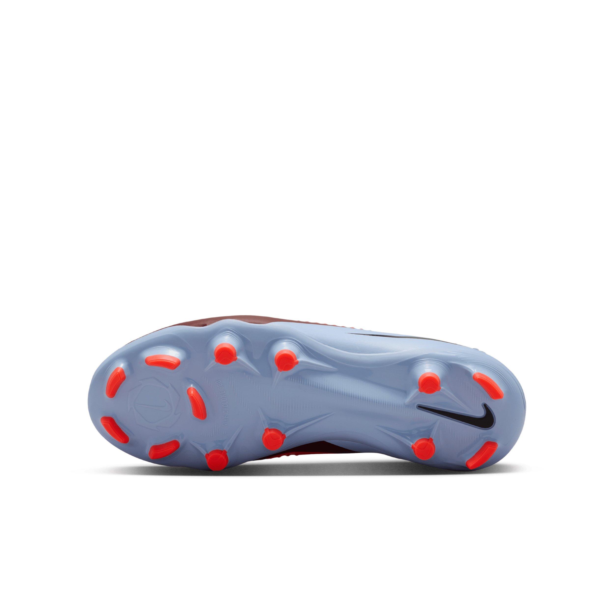 Nike Jr. Phantom 6 Low Academy MG Grade School Kids' "Royal Tint/Black/Bright Crimson" Soccer Cleat