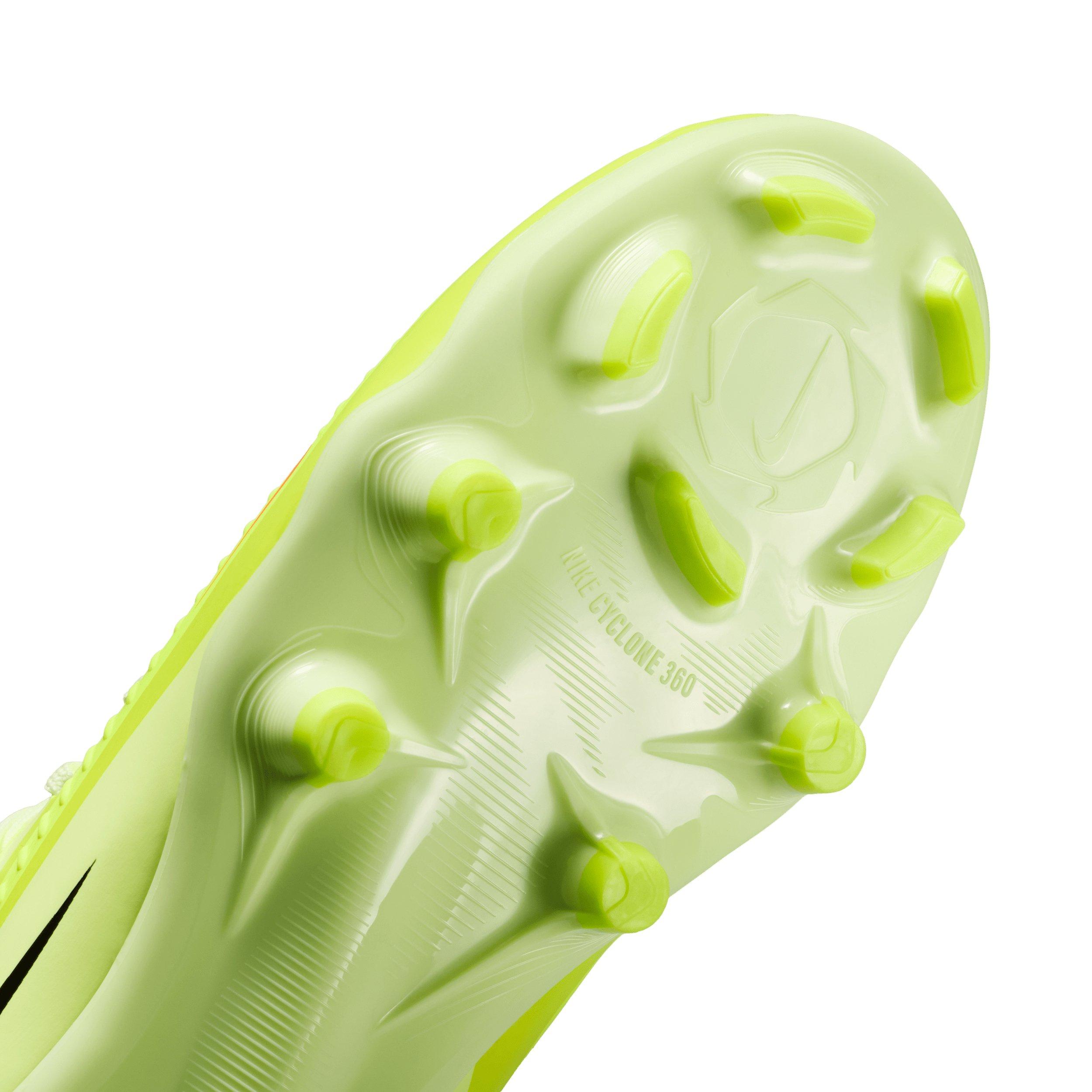 Nike Jr. Phantom 6 Low Academy MG Grade School Kids' "Hyper Crimson/Limelight/Black" Soccer Cleat