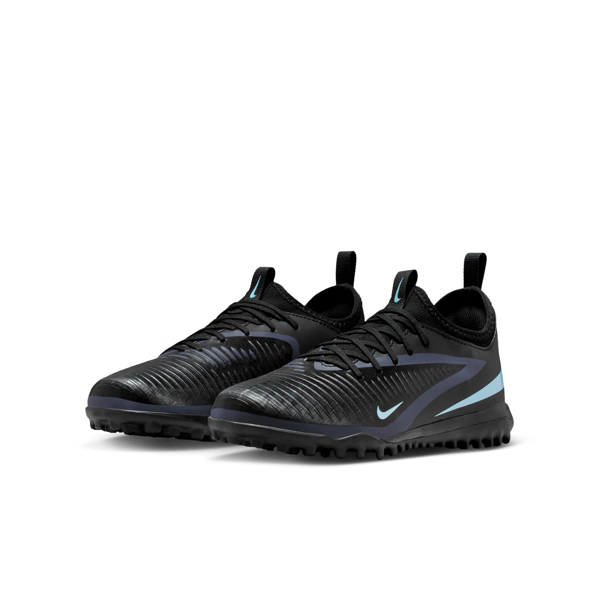 Nike Jr. Phantom 6 Low Academy Turf Grade School Kids' "Black/Black" Soccer Shoe