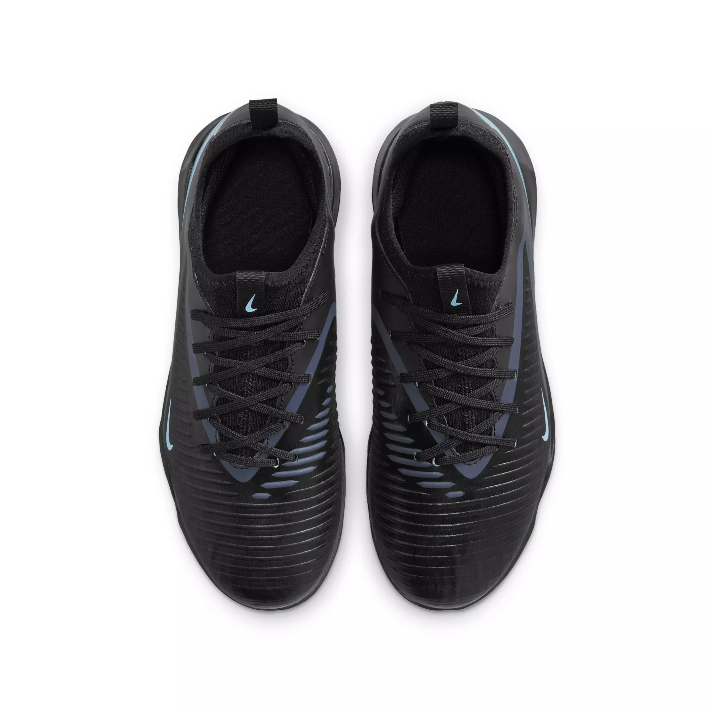 Nike Jr. Phantom 6 Low Academy Turf "Black/Black" Grade School Kids' Soccer Shoe - BLACK/BLACK