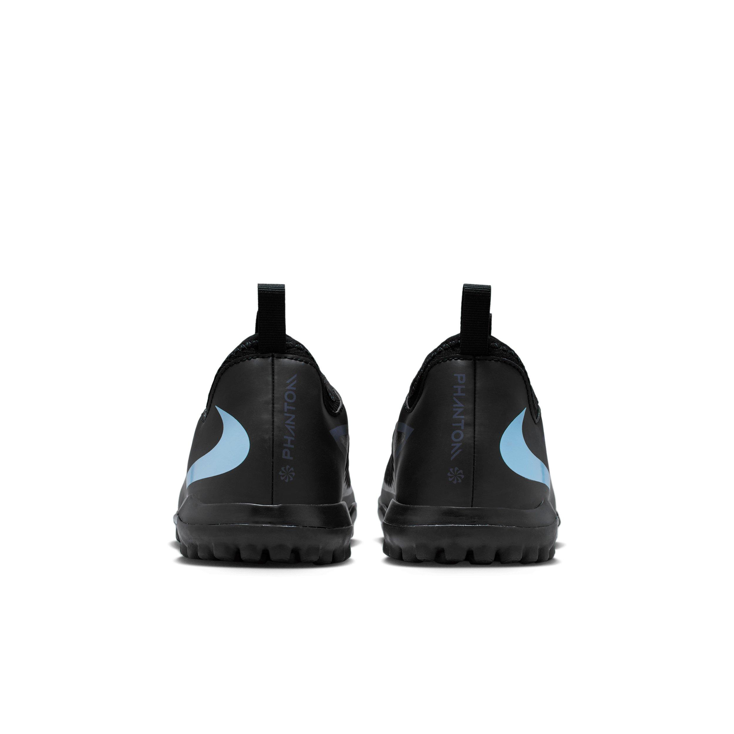 Nike Jr. Phantom 6 Low Academy Turf Grade School Kids' "Black/Black" Soccer Shoe