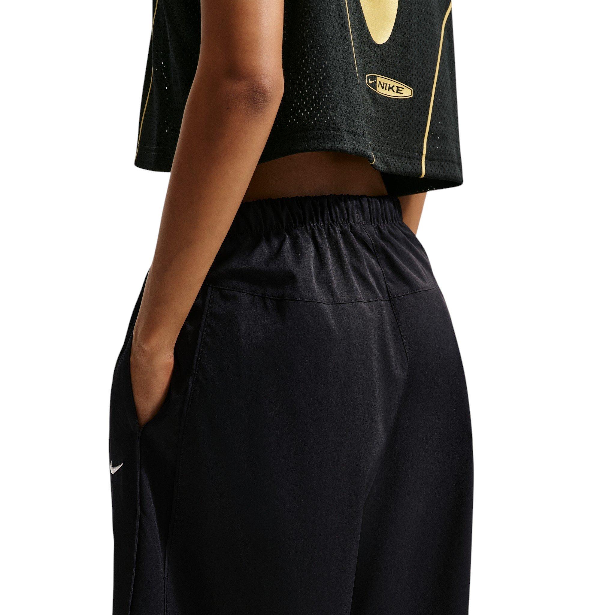 Nike Women's Sportswear Loose Mid-Rise Barrel Pants - Black - BLACK
