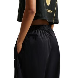 Nike Women's Sportswear Loose Mid-Rise Barrel Pants - Black - BLACK