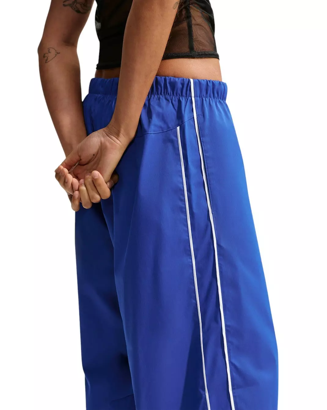 Nike Women's Sportswear Loose Mid-Rise Barrel Pants - Royal - ROYAL/WHITE