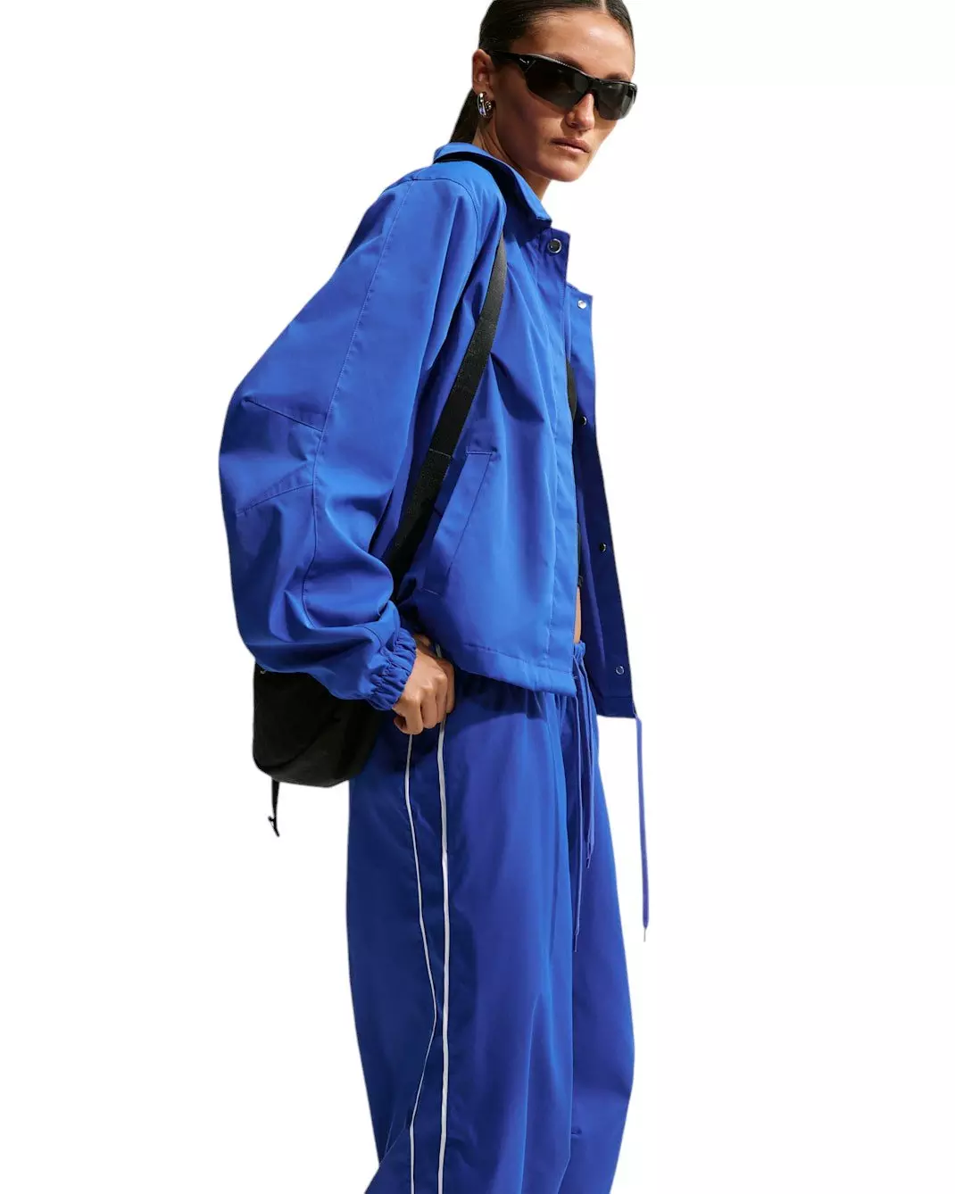 Nike Women's Sportswear Loose Mid-Rise Barrel Pants - Royal - ROYAL/WHITE