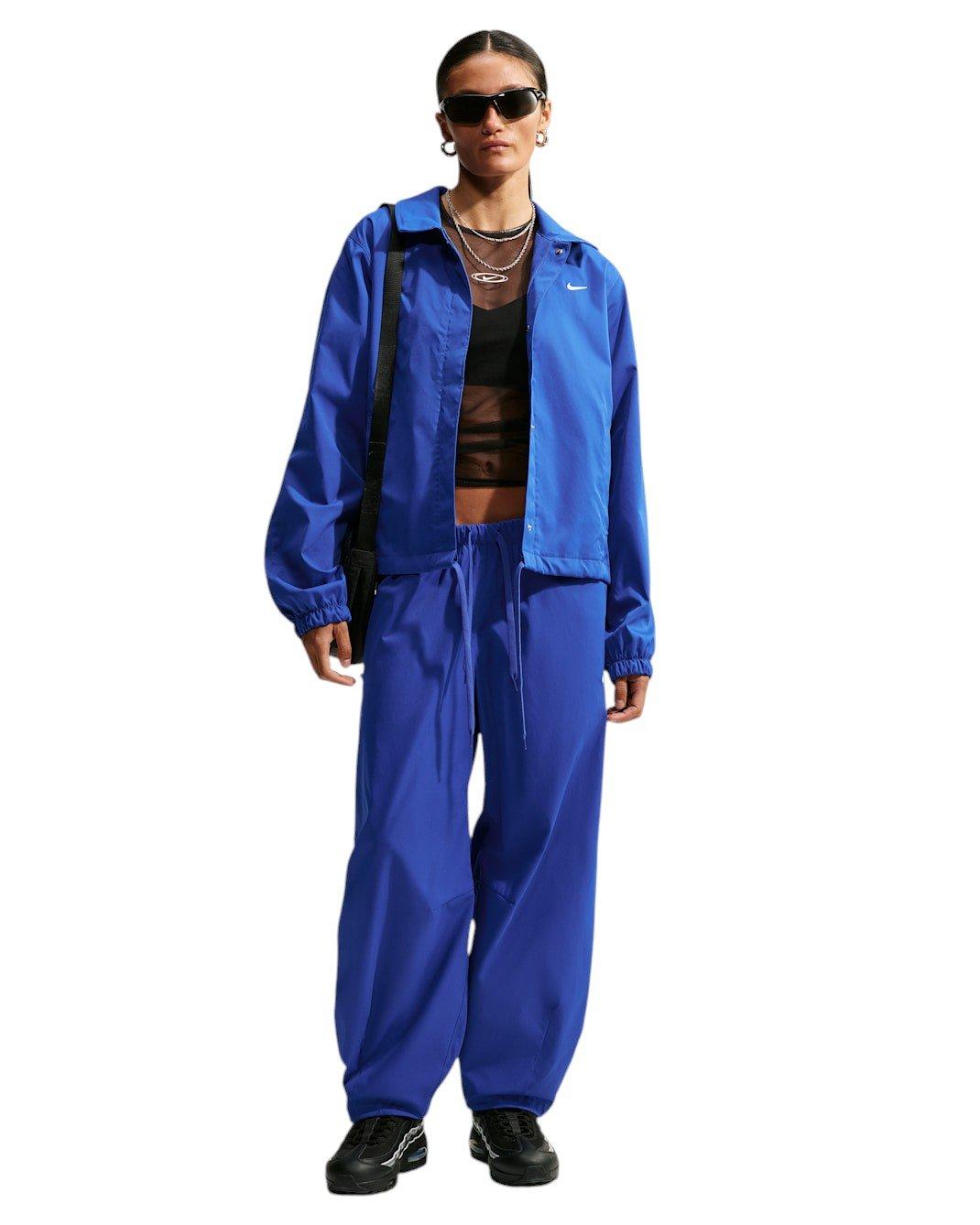 Nike Women's Sportswear Loose Mid-Rise Barrel Pants - Royal - ROYAL/WHITE