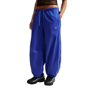 Nike Women's Sportswear Loose Mid-Rise Barrel Pants - Royal - ROYAL/WHITE