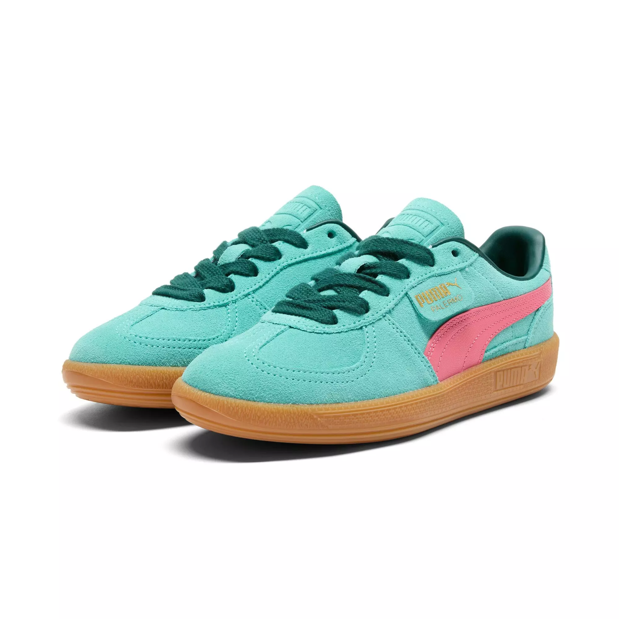 PUMA Palermo "Teal/Pink/Gum" Women's Shoe - TEAL/PINK/GUM