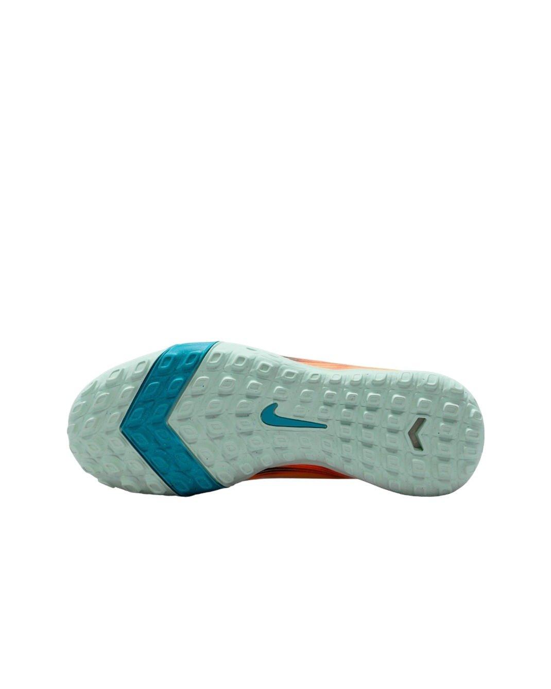 Nike Jr. Mercurial Vapor 16 Academy Turf Grade School Kids' "Melon Tint/Igloo/Turquoise" Soccer Shoe