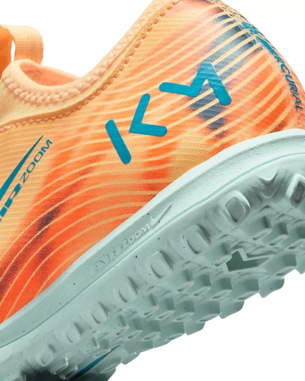 Nike Jr. Mercurial Vapor 16 Academy Turf "Melon Tint/Igloo/Turquoise" Grade School Kids' Soccer Shoe - MELON/INGLOO/TURQUOISE