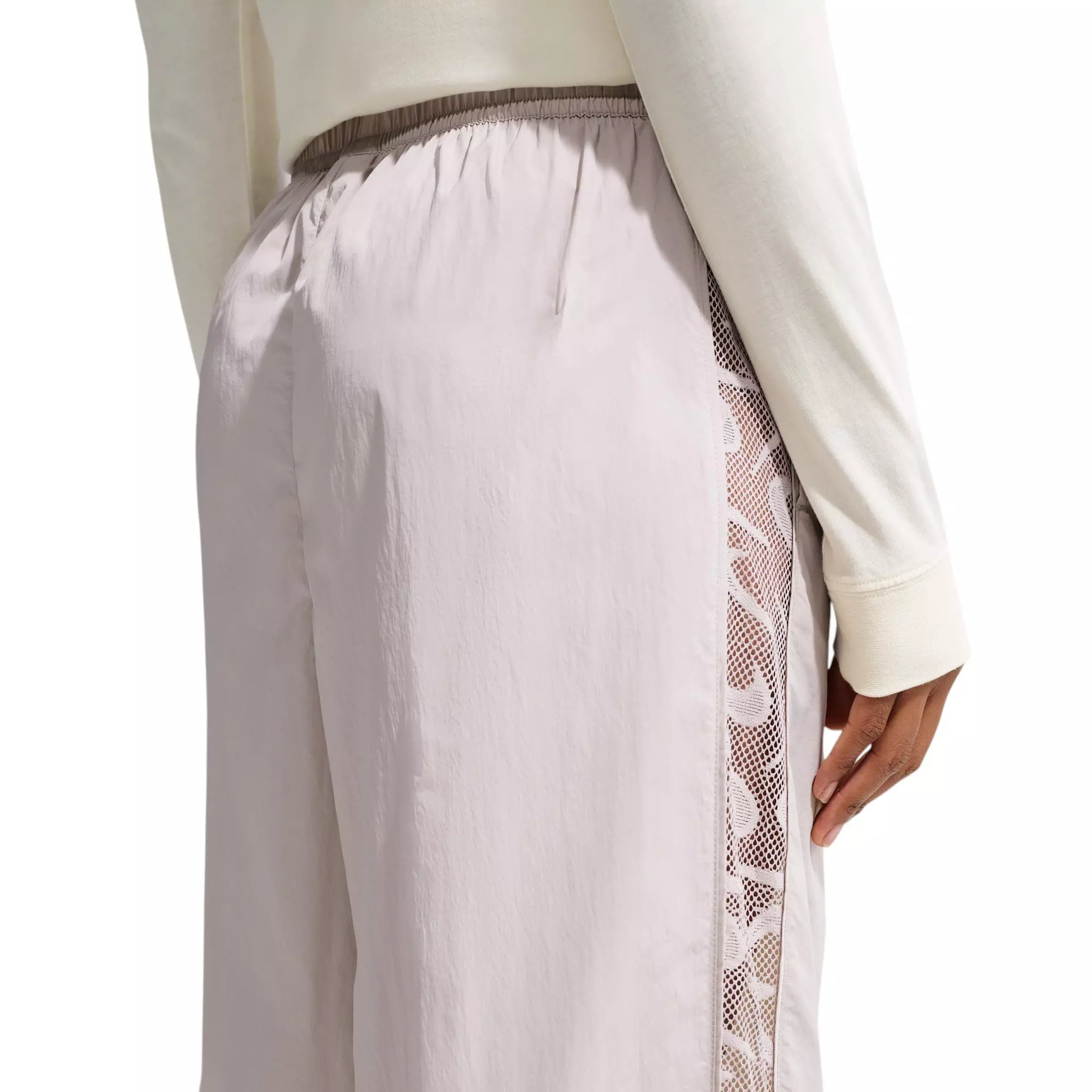 Nike Women's Sportswear Loose Mid-Rise Lace Track Pants - Cream - CREAM