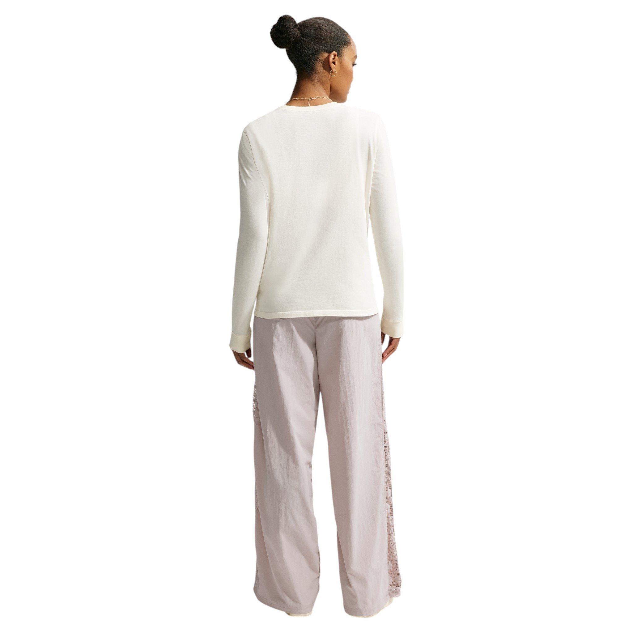 Nike Women's Sportswear Loose Mid-Rise Lace Track Pants - Cream - CREAM