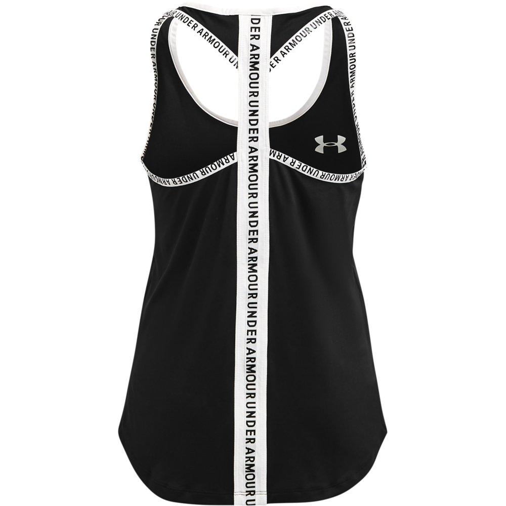 Under Armour UA Knockout Big Girls' Black/White Tank