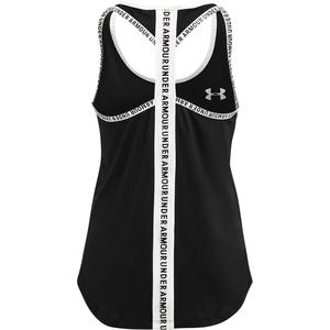 Under Armour Big Girls' UA Knockout Tank - Black/White