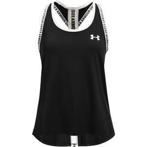 Under Armour Big Girls' UA Knockout Tank - Black/White