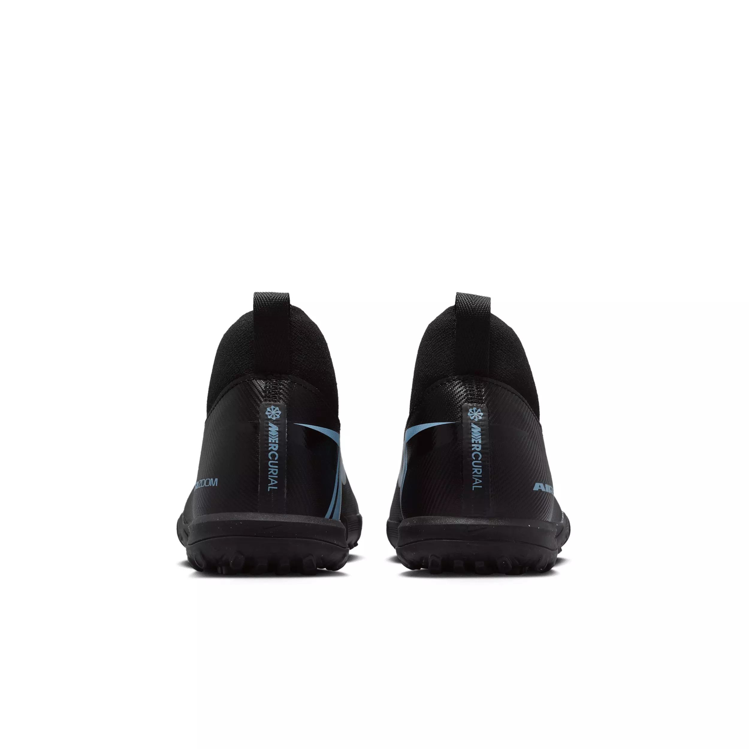 Nike Jr. Mercurial Superfly 10 Academy Turf "Black/Ice Blue" Grade School Kids' Soccer Shoe - BLACK/BLUE