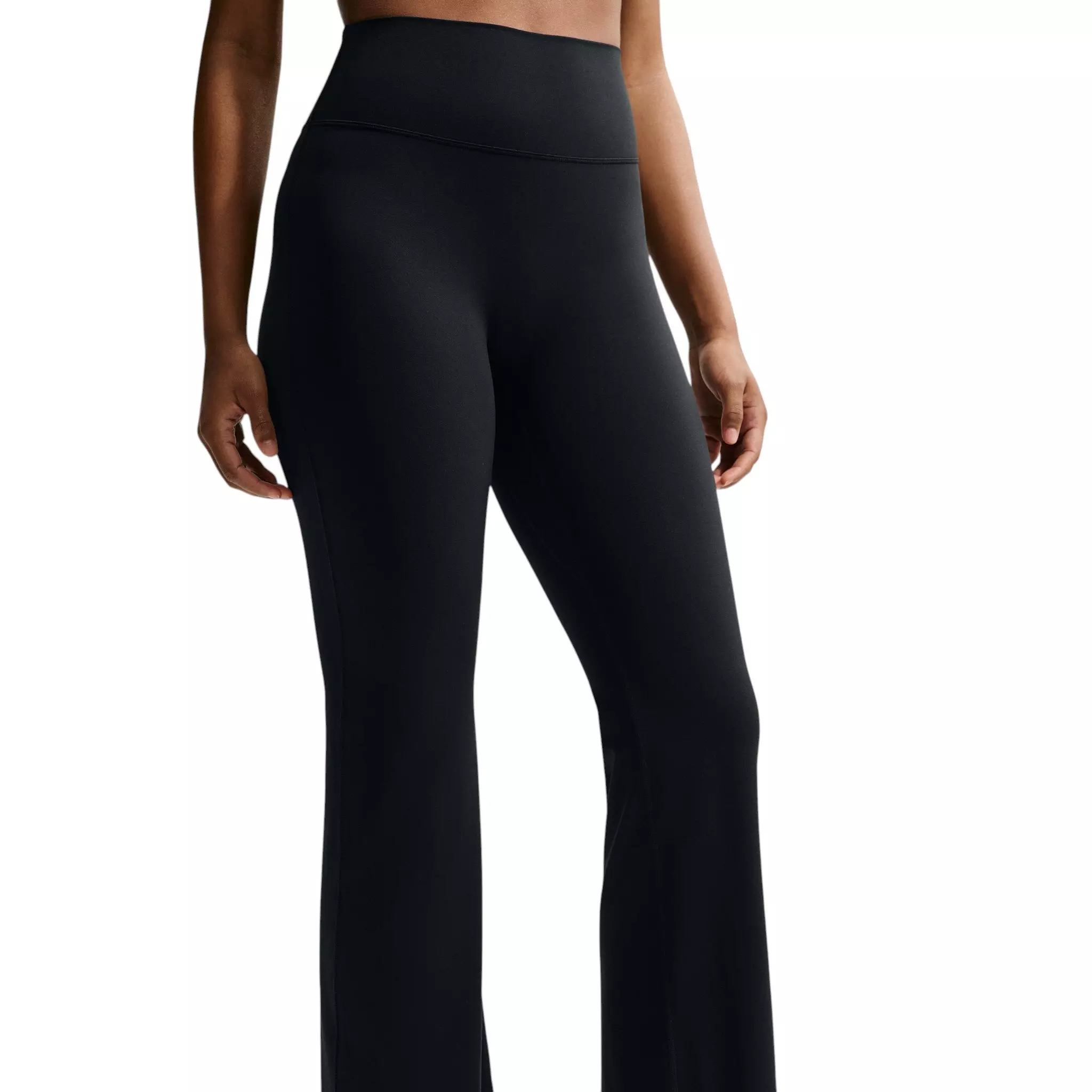 Nike Women's Zenvy High-Waisted Flared Leggings - Black - BLACK