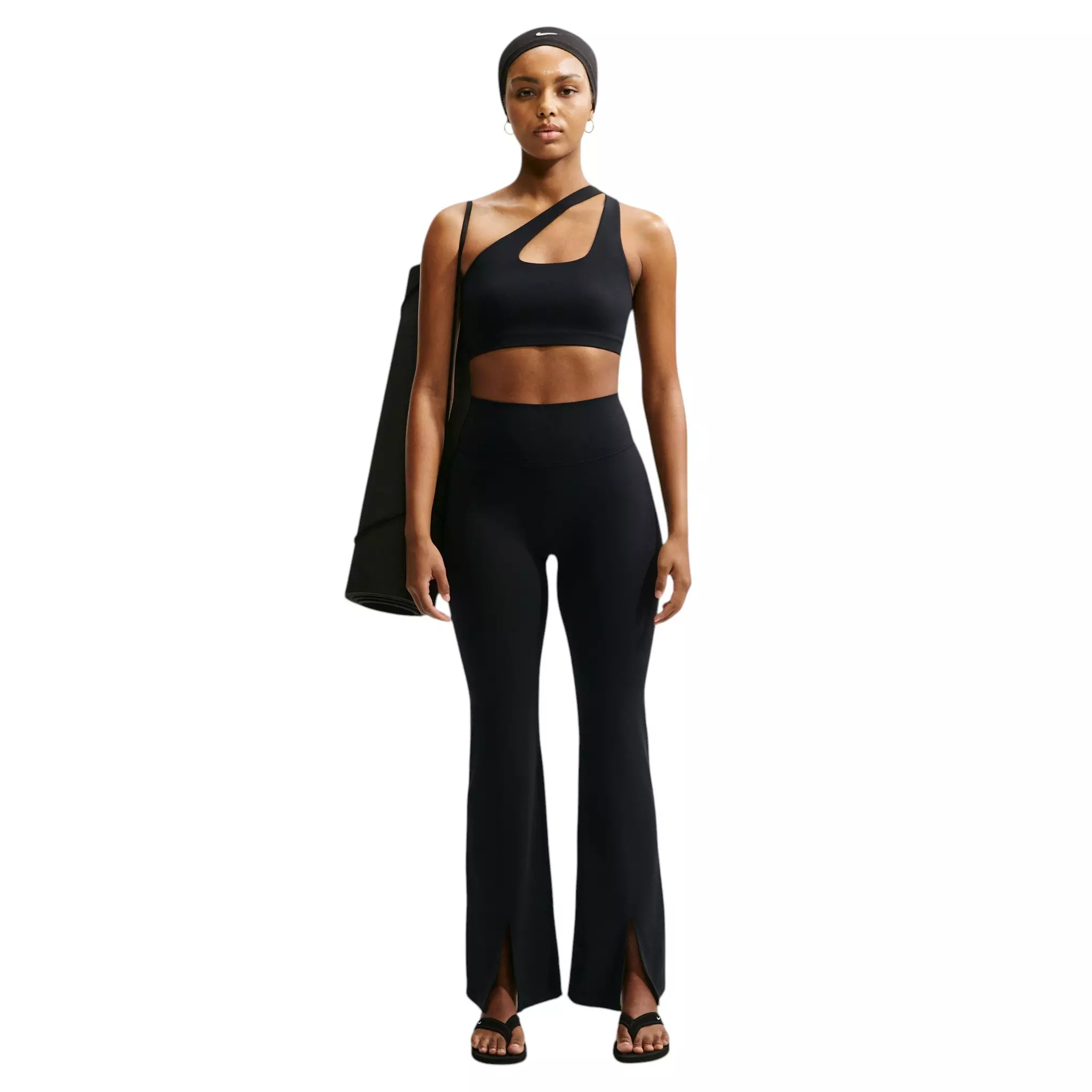 Nike Women's Zenvy High-Waisted Flared Leggings - Black - BLACK