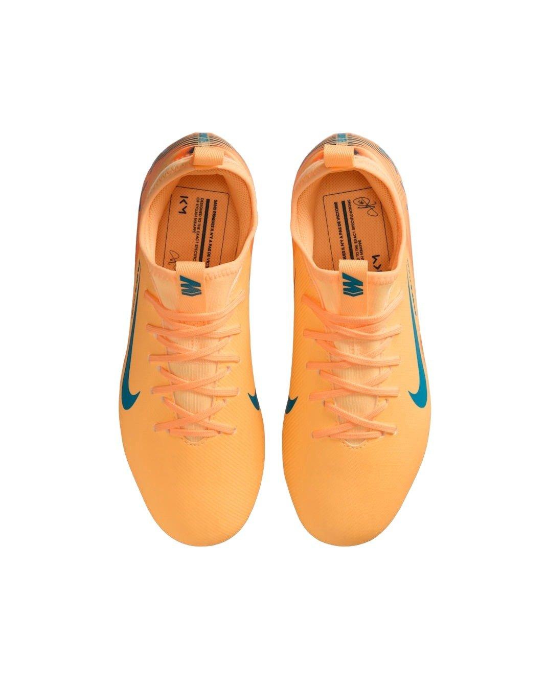 Nike Jr. Mercurial Vapor 16 Academy Grade School Kids' "Melon Tint/Igloo/Neo Turquoise" Soccer Cleat