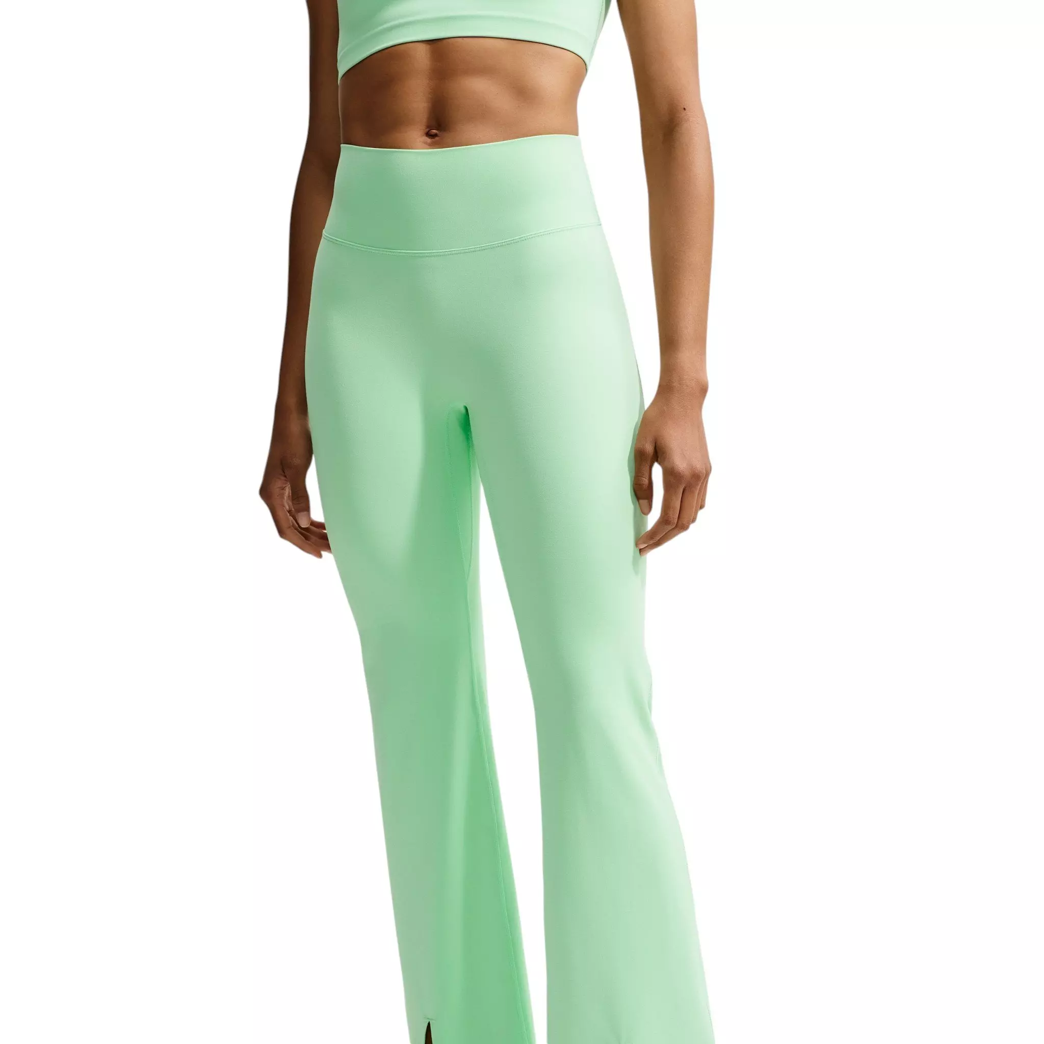 Nike Women's Zenvy High-Waisted Flared Leggings - Green - GREEN