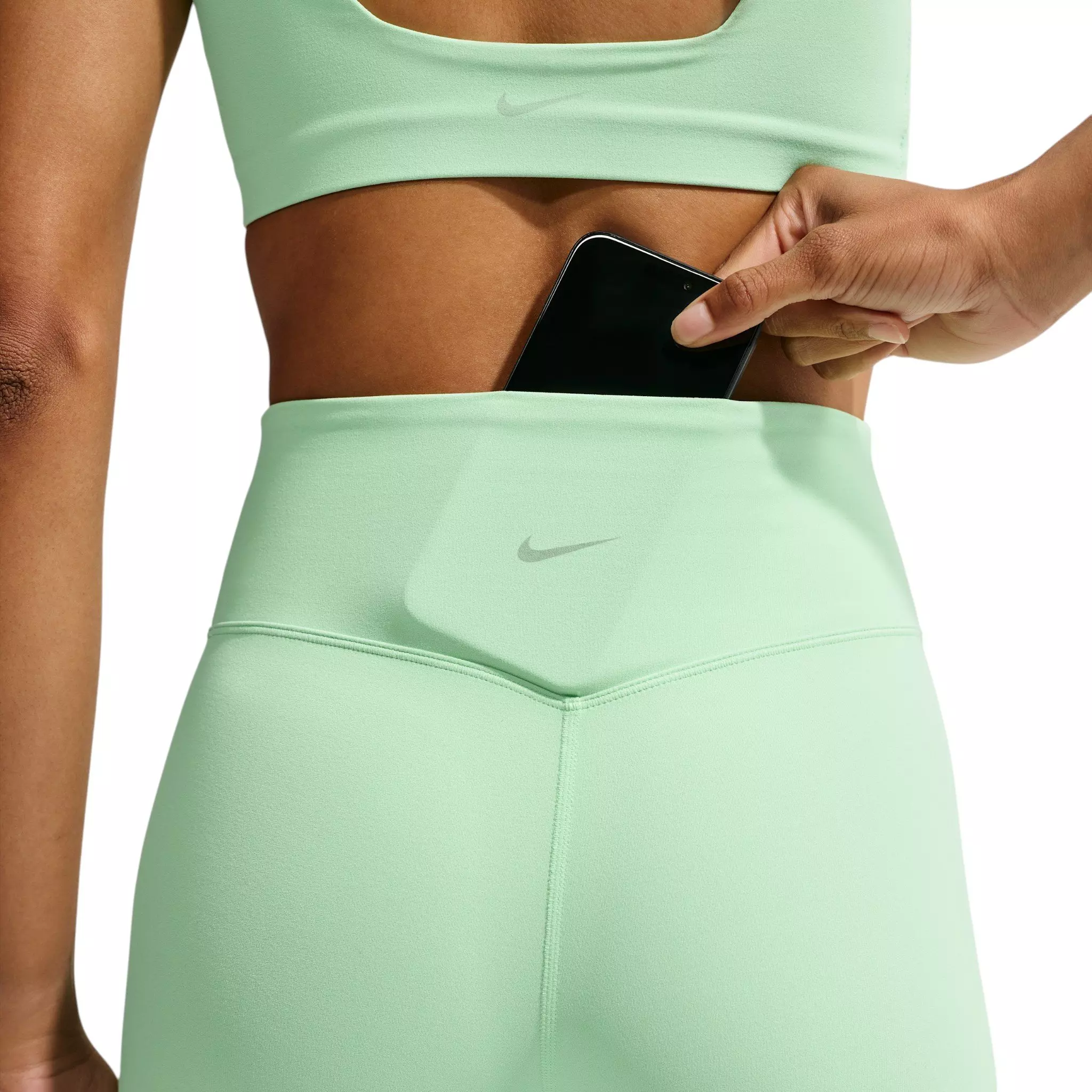 Nike Women's Zenvy High-Waisted Flared Leggings - Green - GREEN